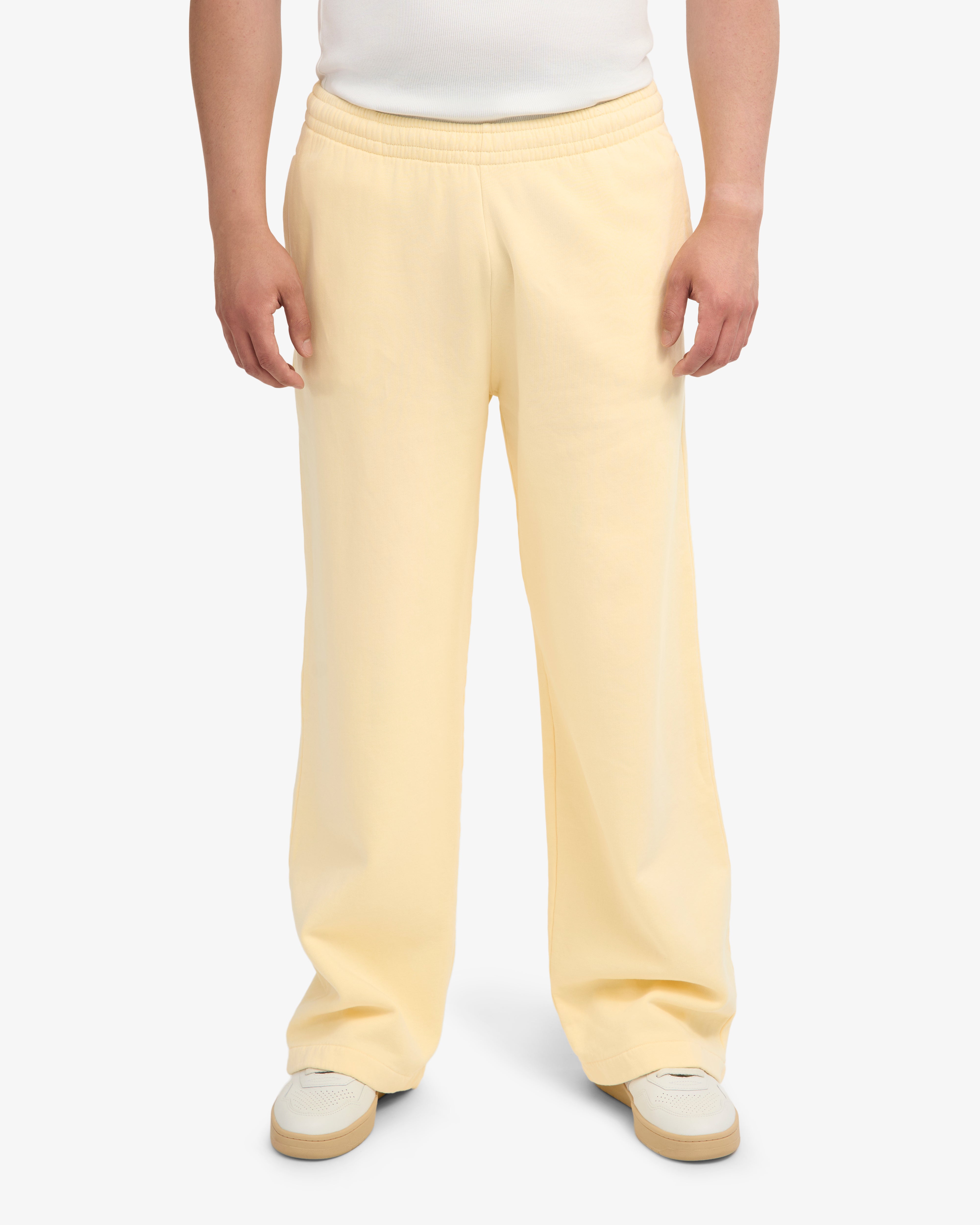 Organic Straight Leg Sweatpants - Soft Yellow