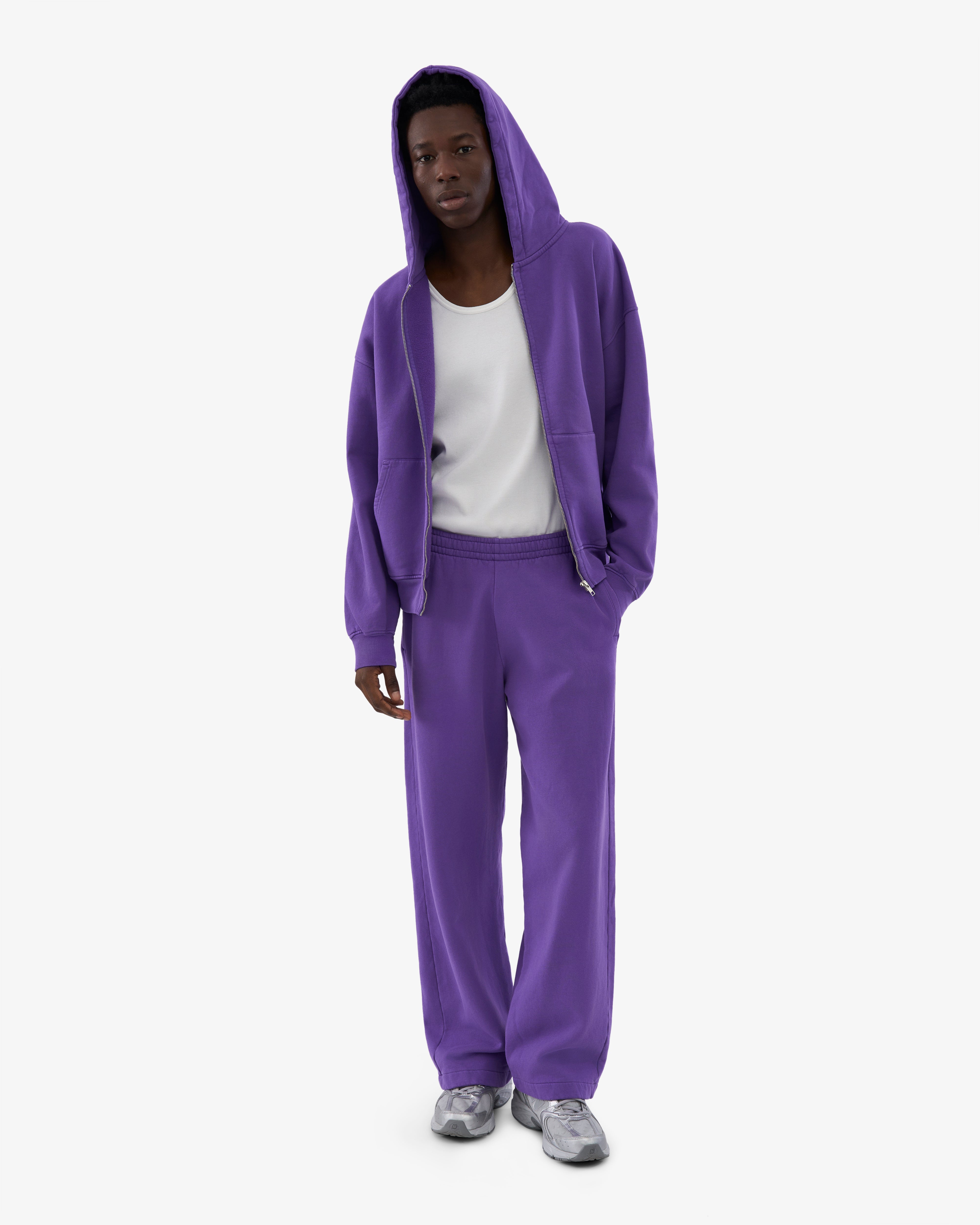 Organic Straight Leg Sweatpants - Ultra Violet
