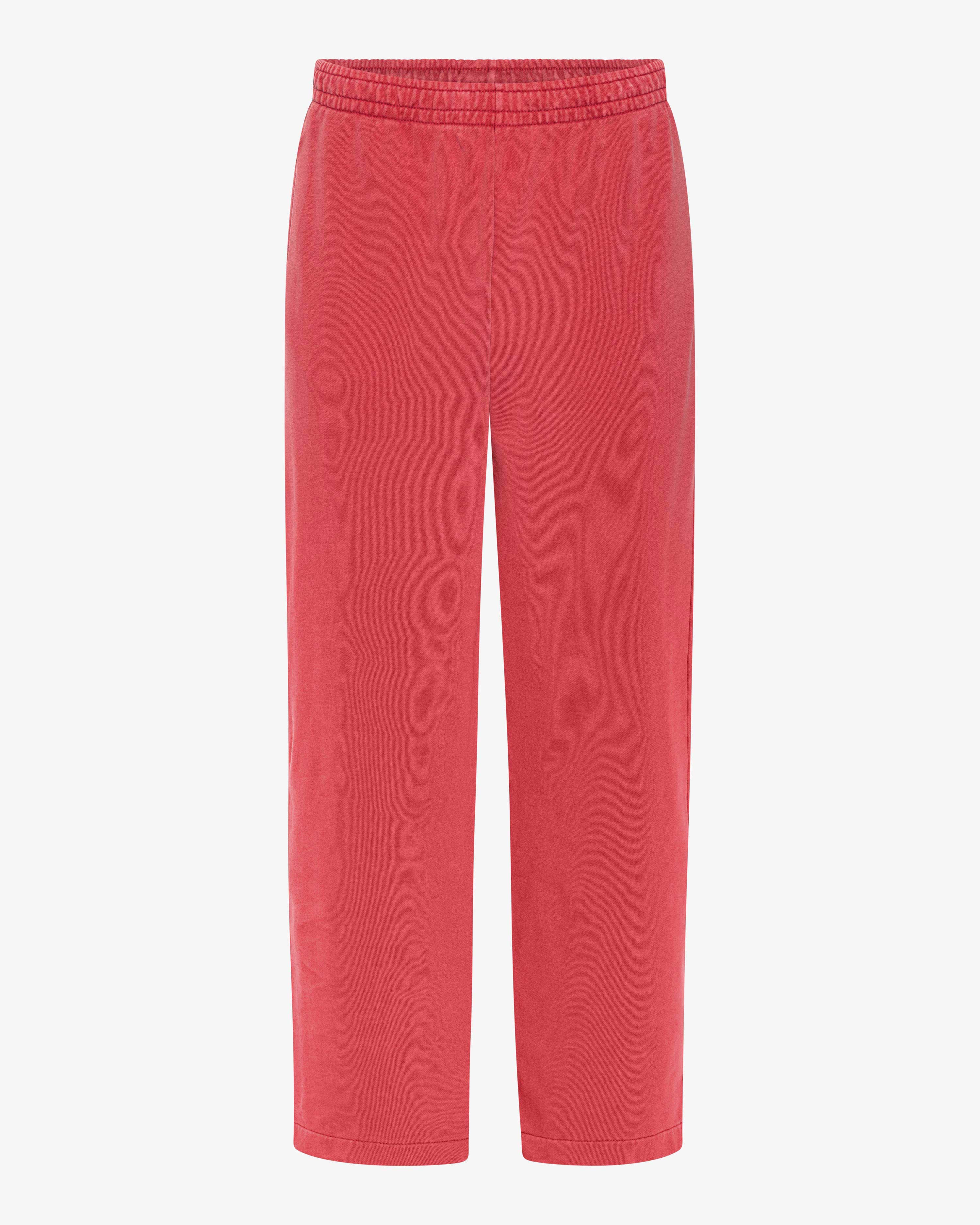 Organic Straight Leg Sweatpants - Faded Red
