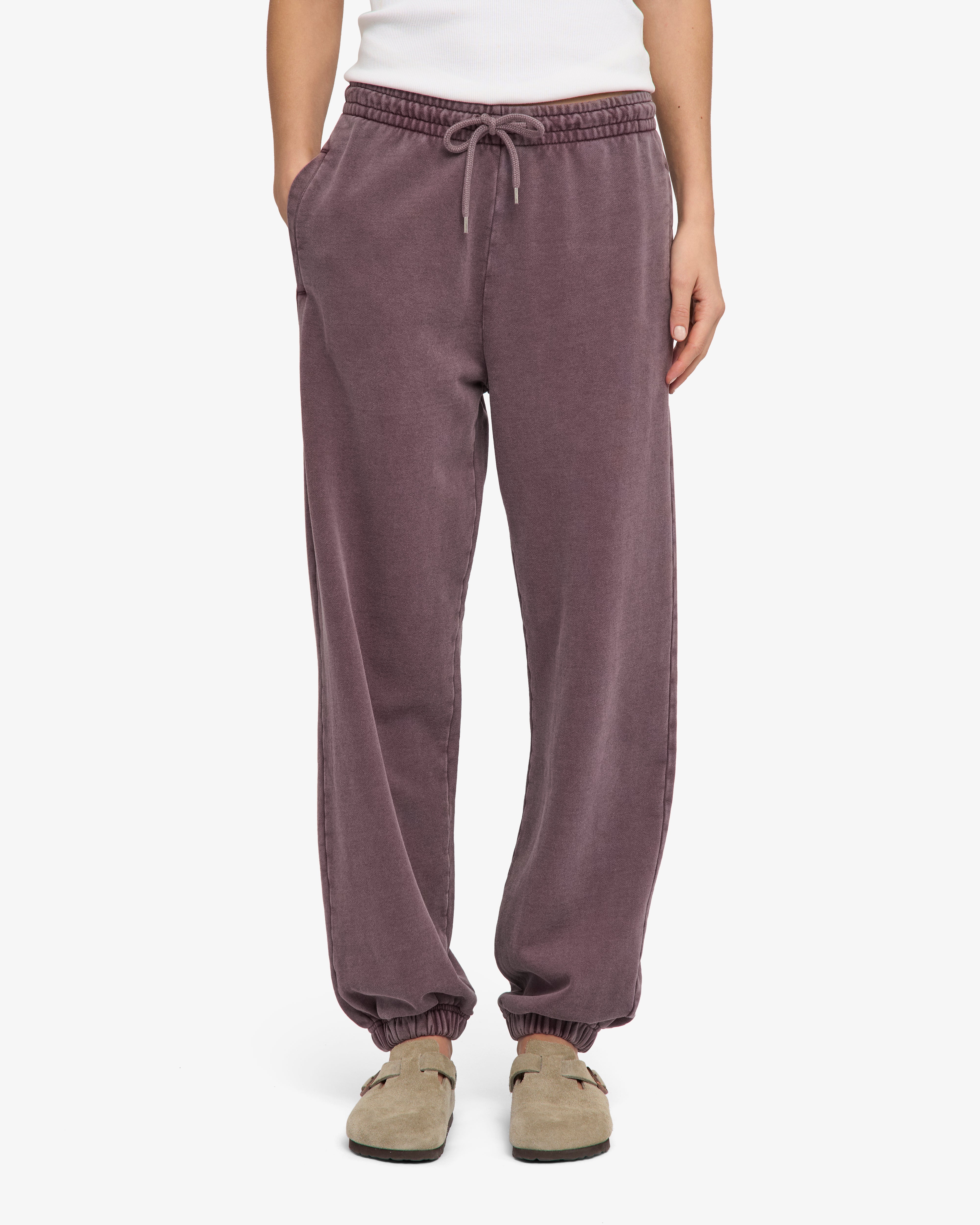 Organic Relaxed Sweatpants - Faded Grape