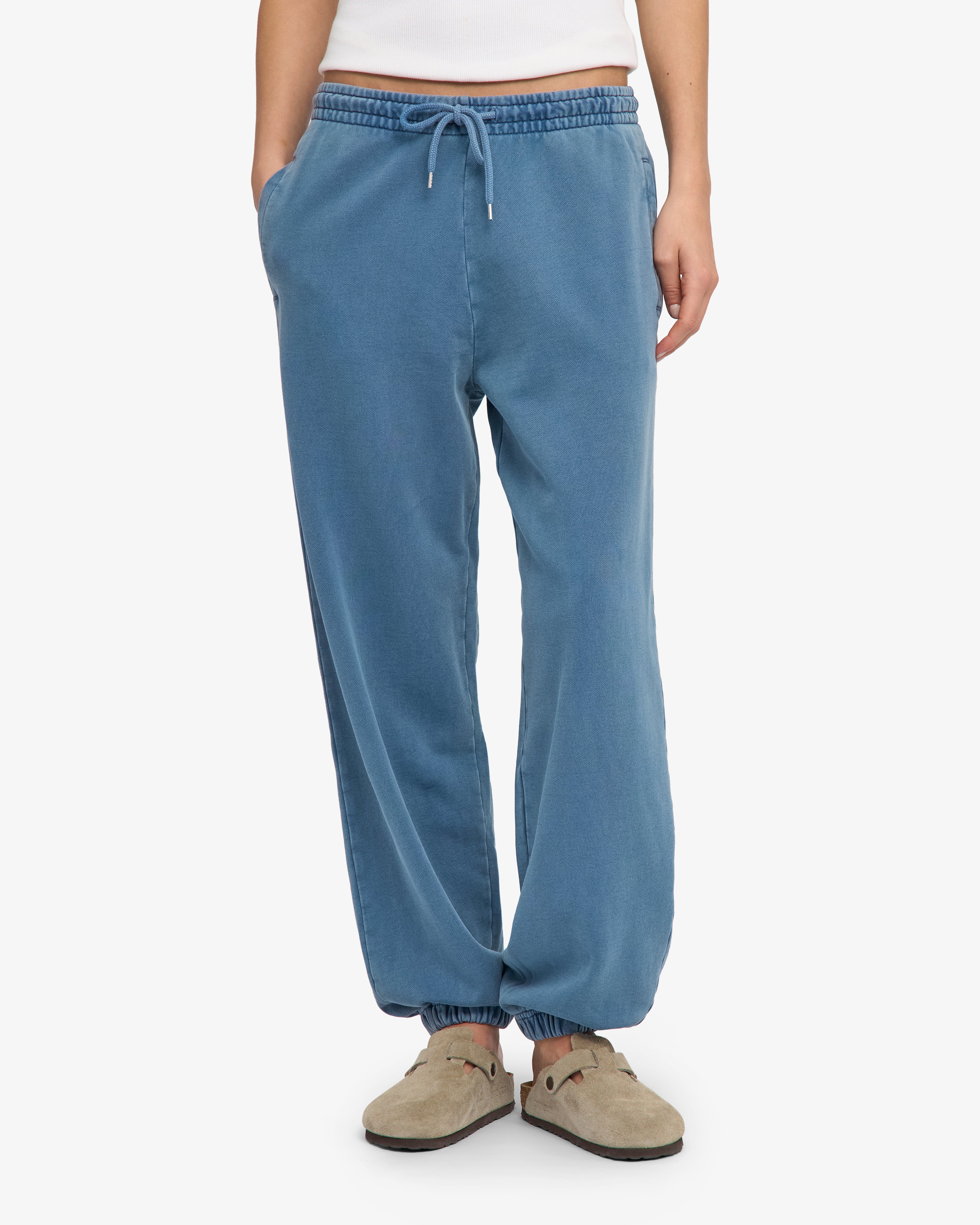 Organic Relaxed Sweatpants - Faded Indigo