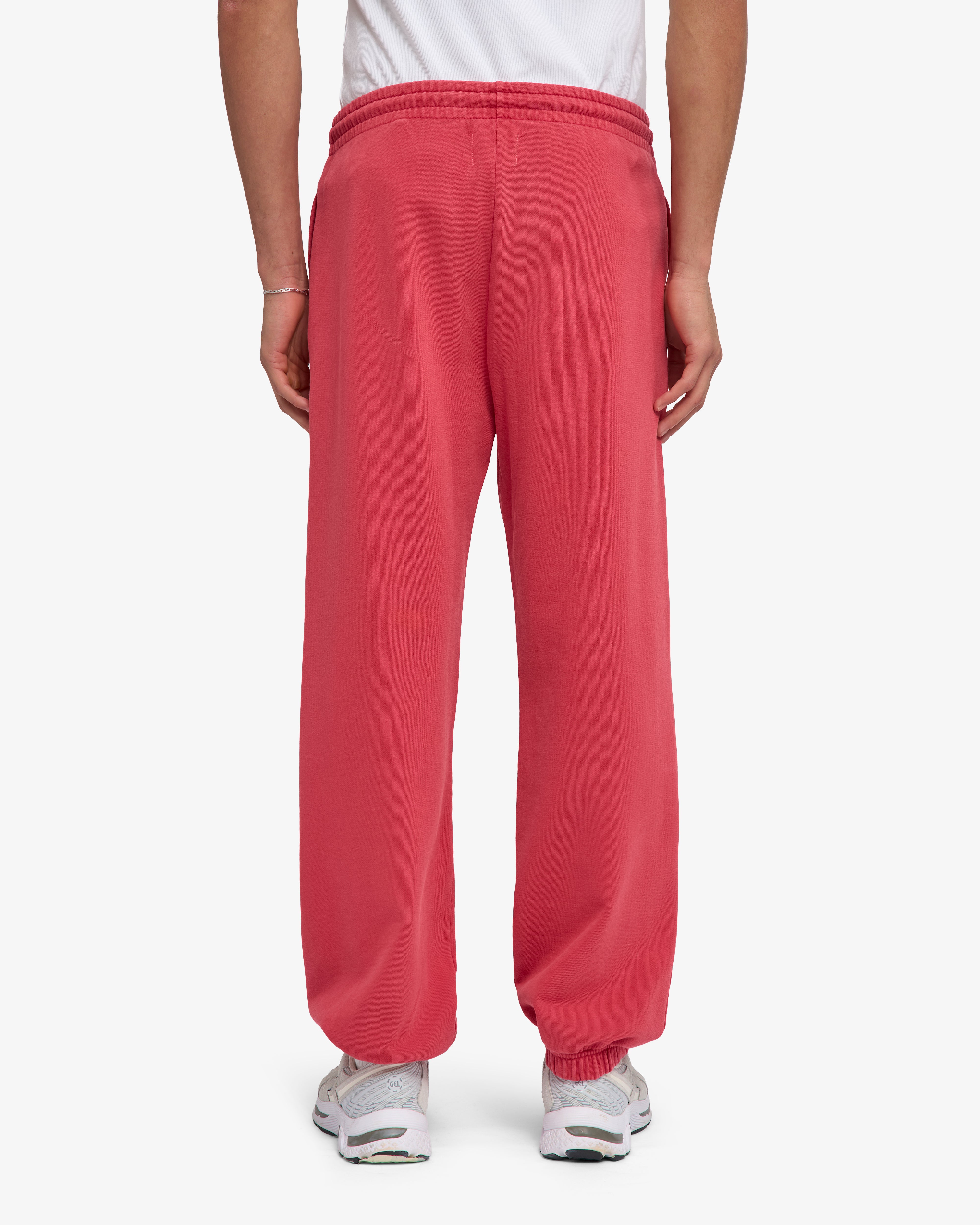 Organic Relaxed Sweatpants - Faded Red
