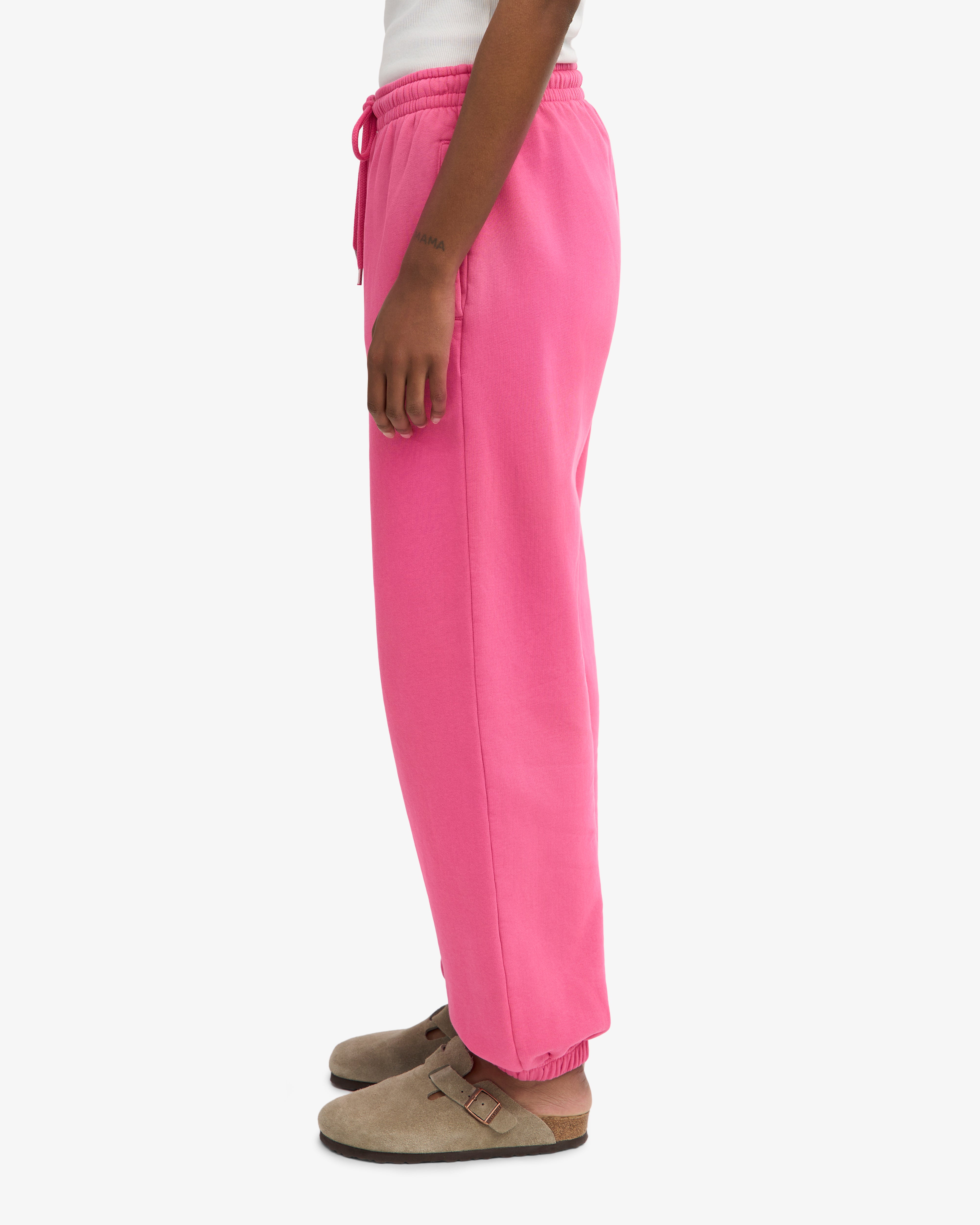 Organic Relaxed Sweatpants - Bubblegum Pink