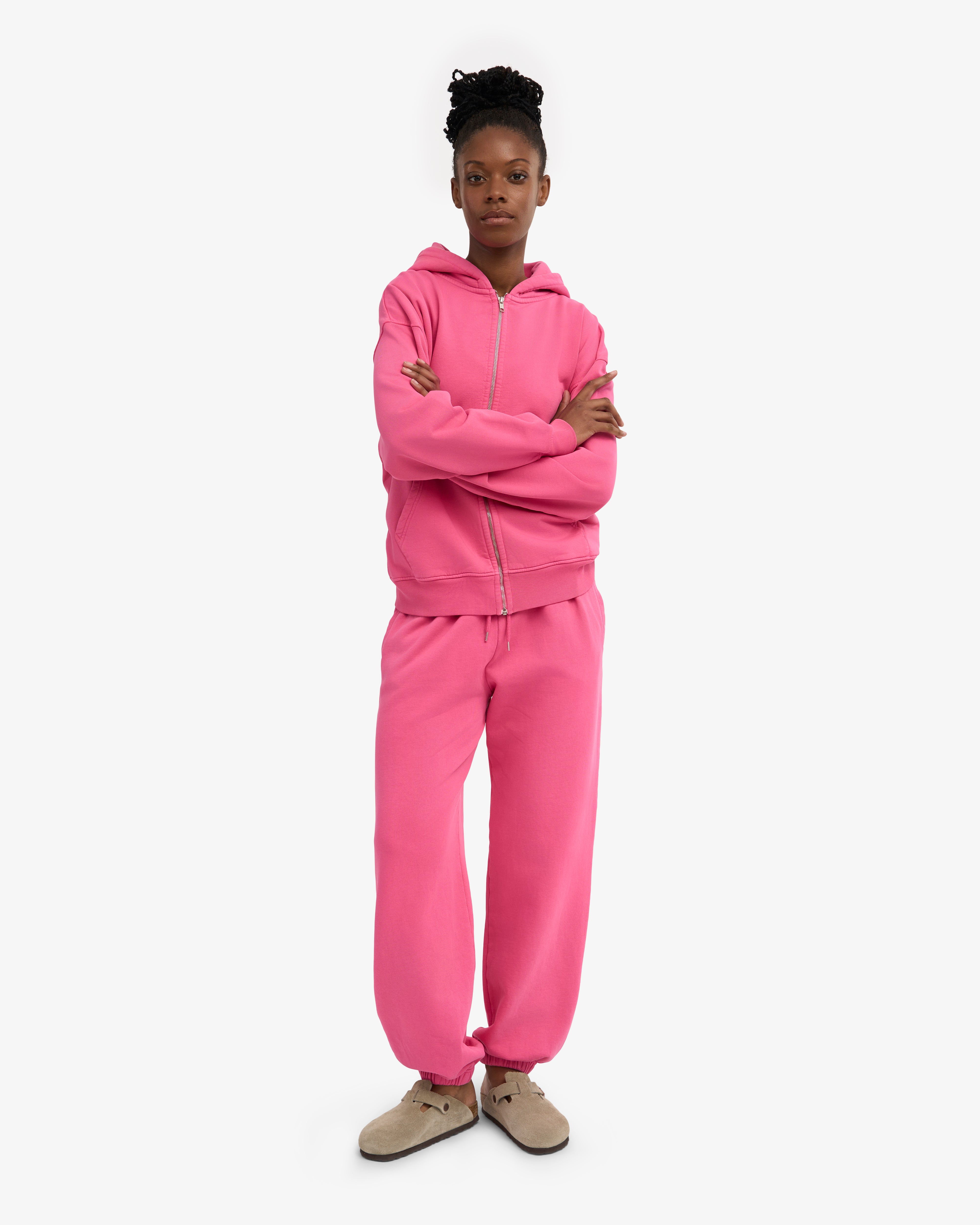 Organic Relaxed Sweatpants - Bubblegum Pink