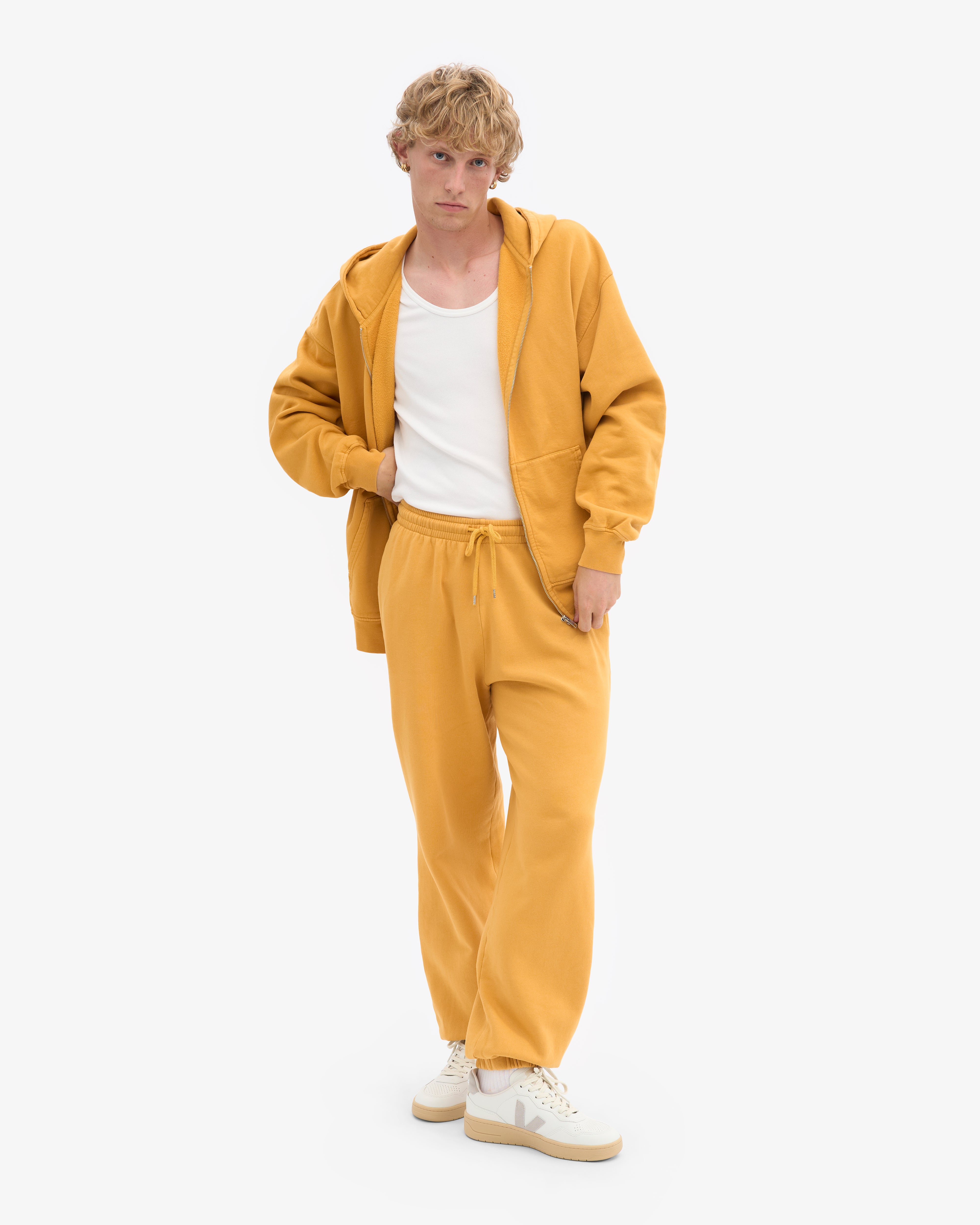 Organic Relaxed Sweatpants - Burned Yellow