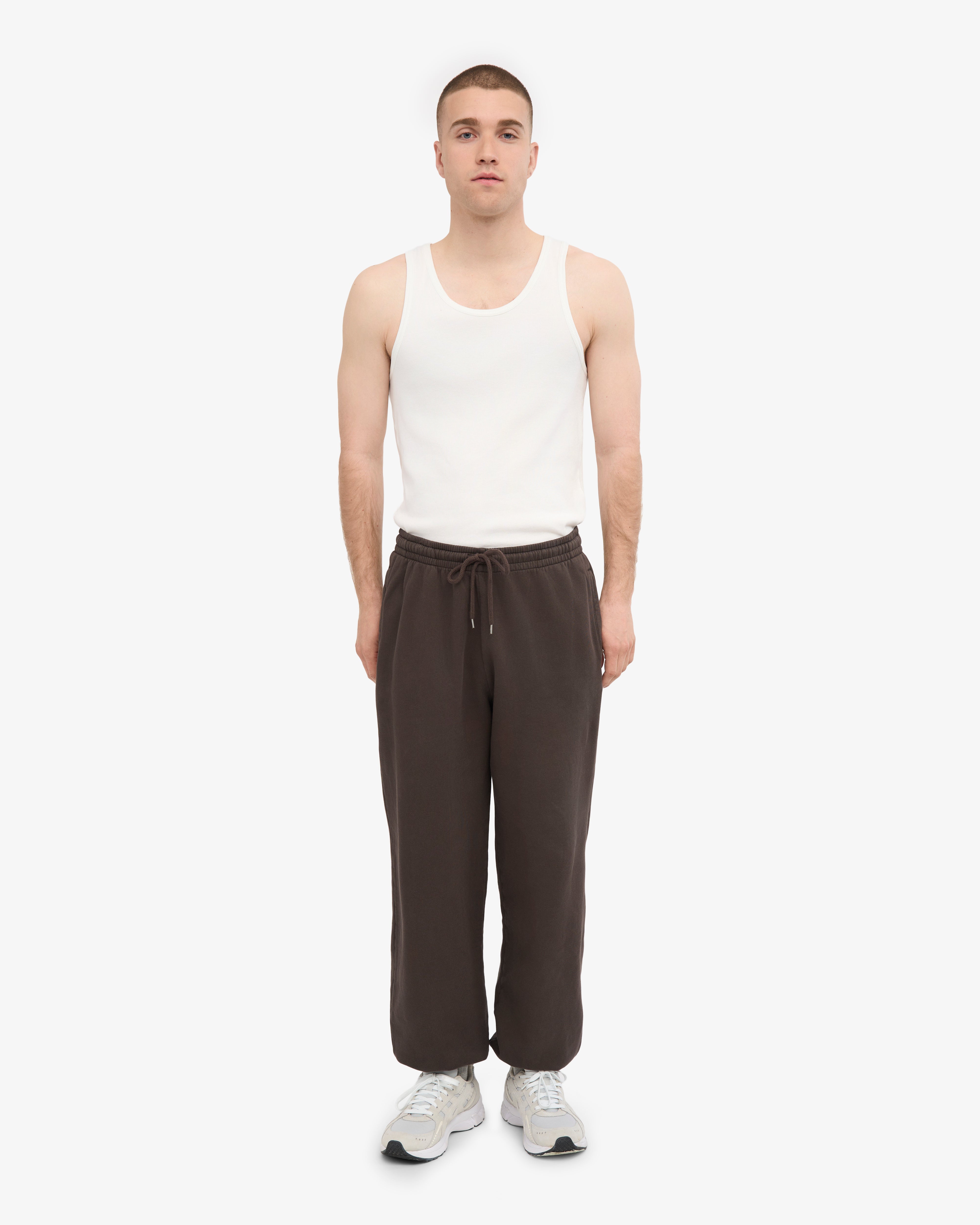 Organic Relaxed Sweatpants - Coffee Brown