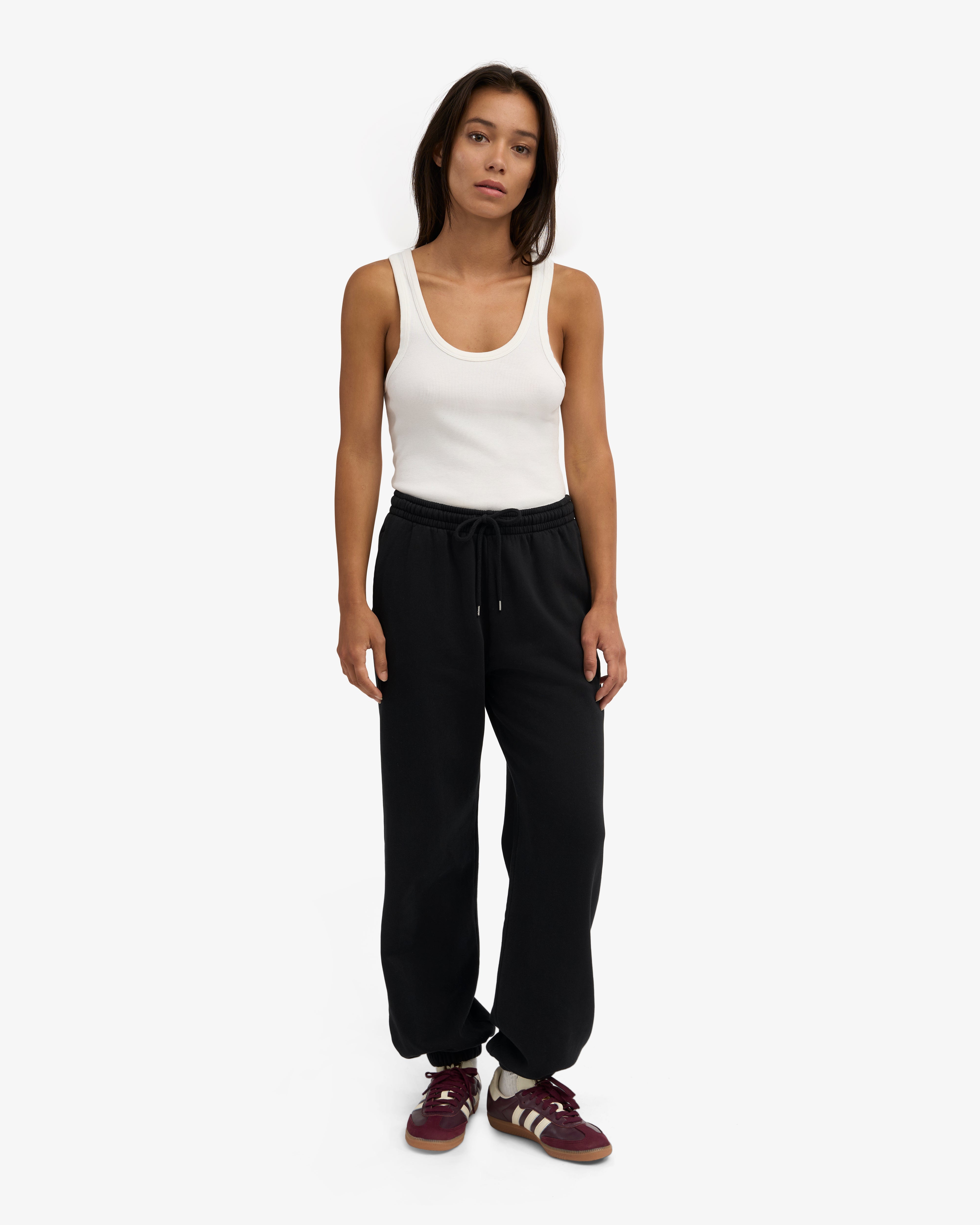 Organic Relaxed Sweatpants - Deep Black