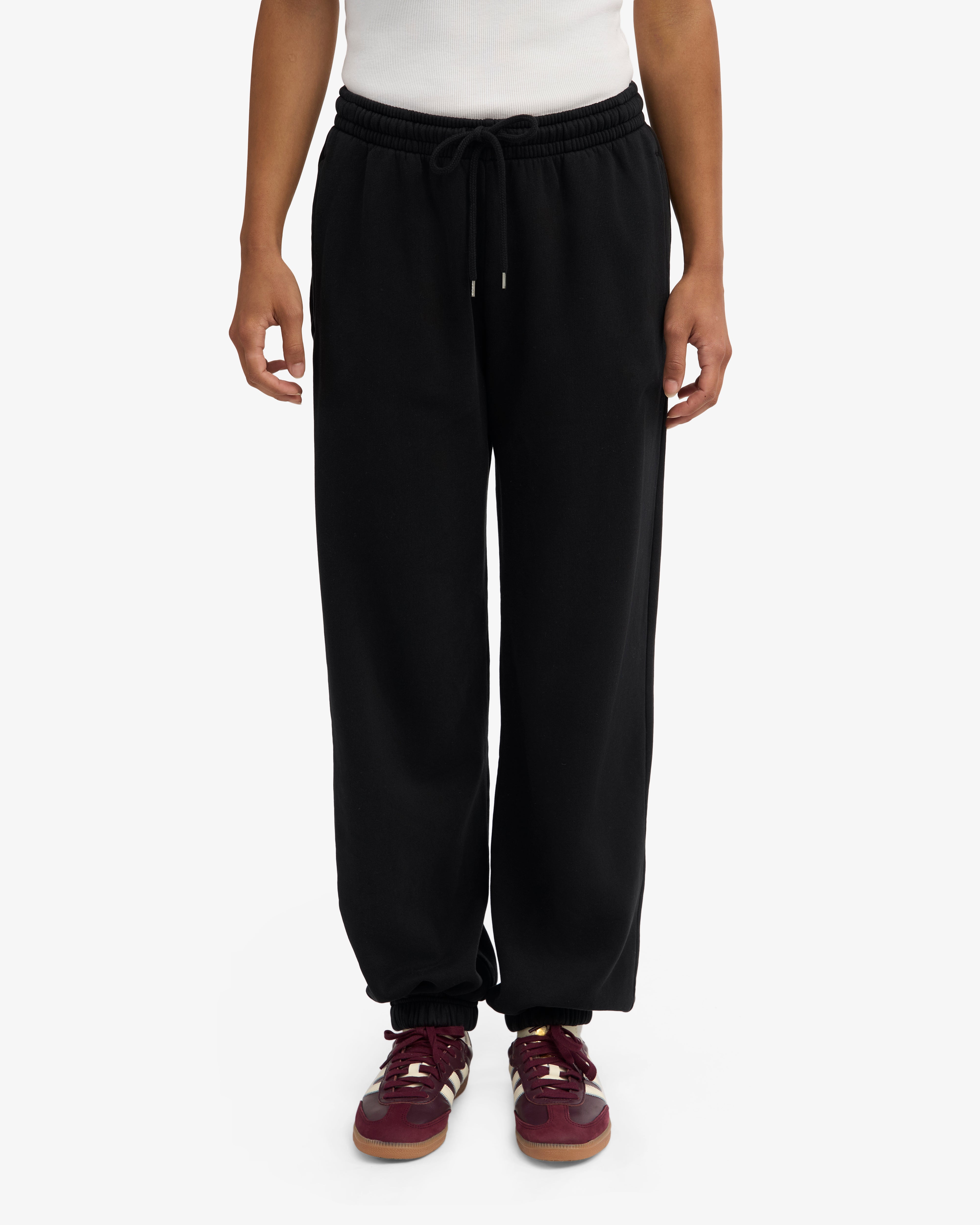 Organic Relaxed Sweatpants - Deep Black