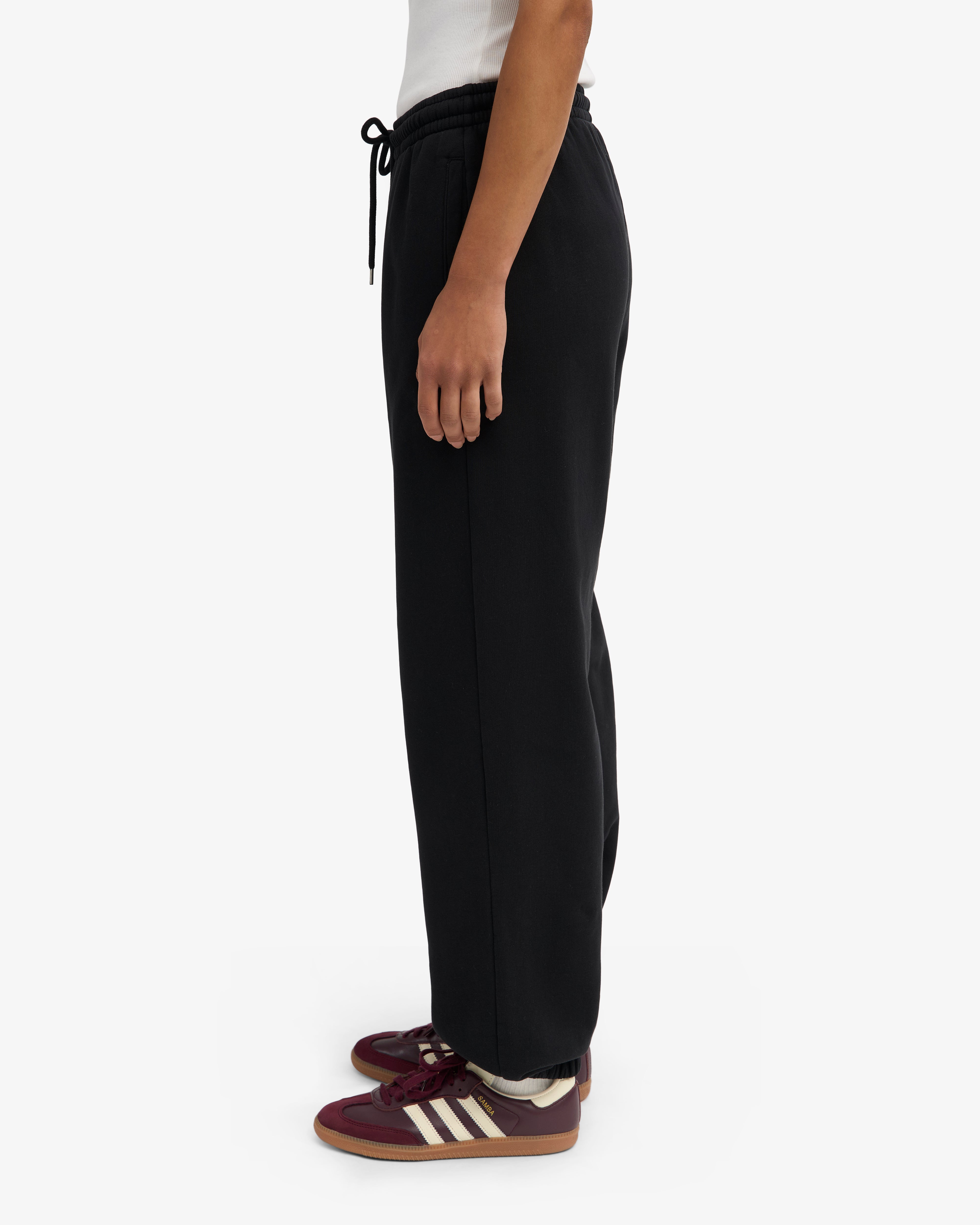 Organic Relaxed Sweatpants - Deep Black