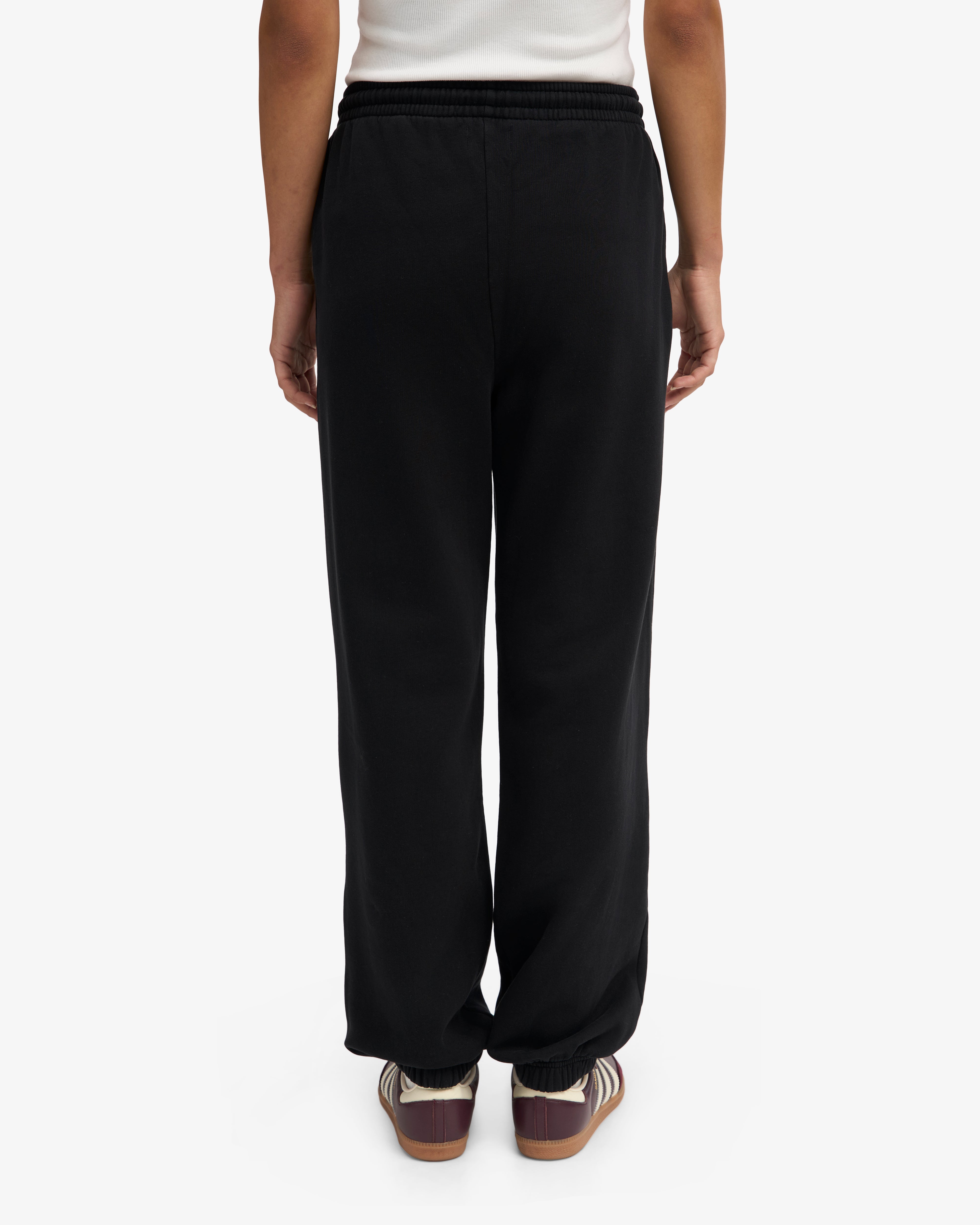 Organic Relaxed Sweatpants - Deep Black