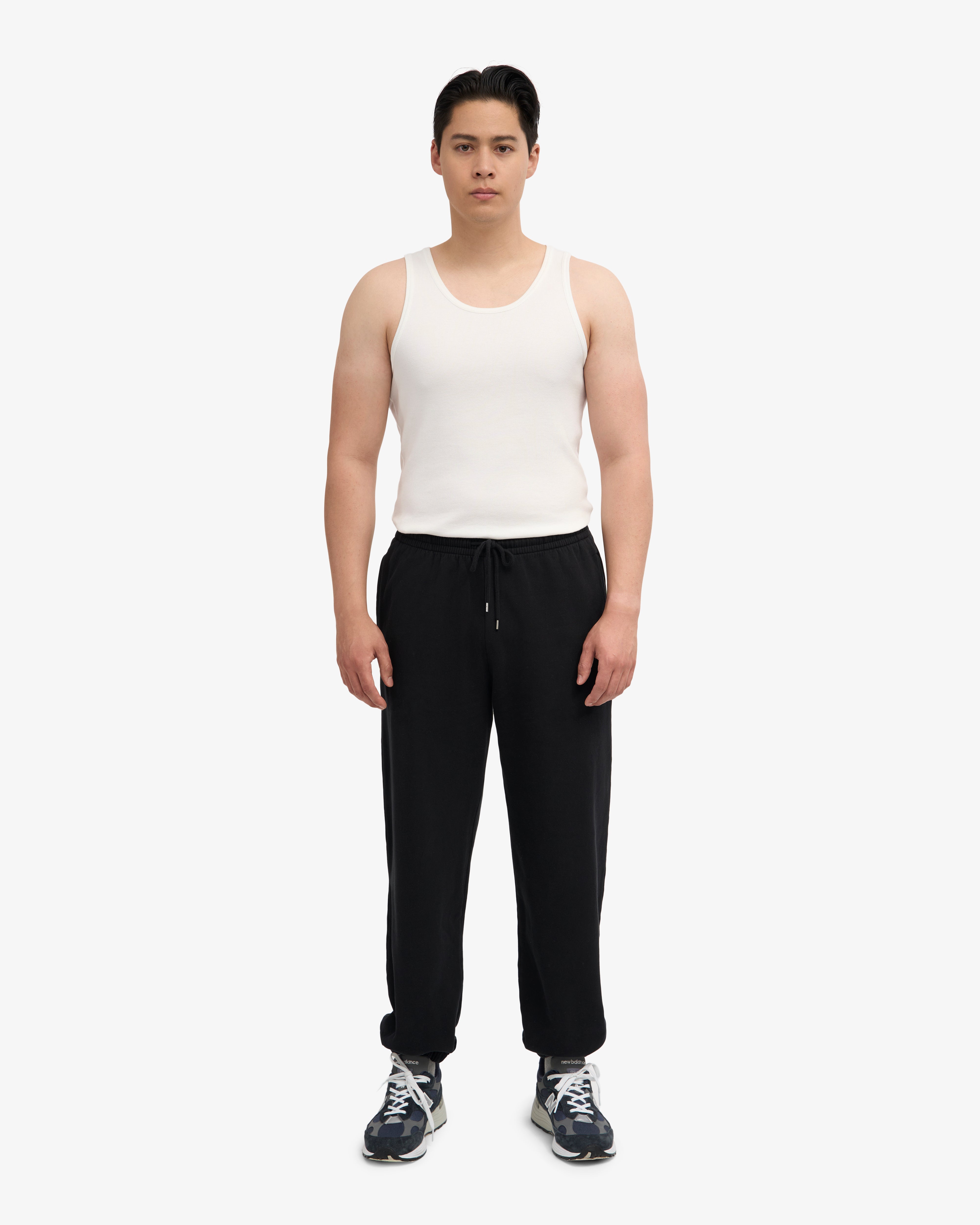 Organic Relaxed Sweatpants - Deep Black
