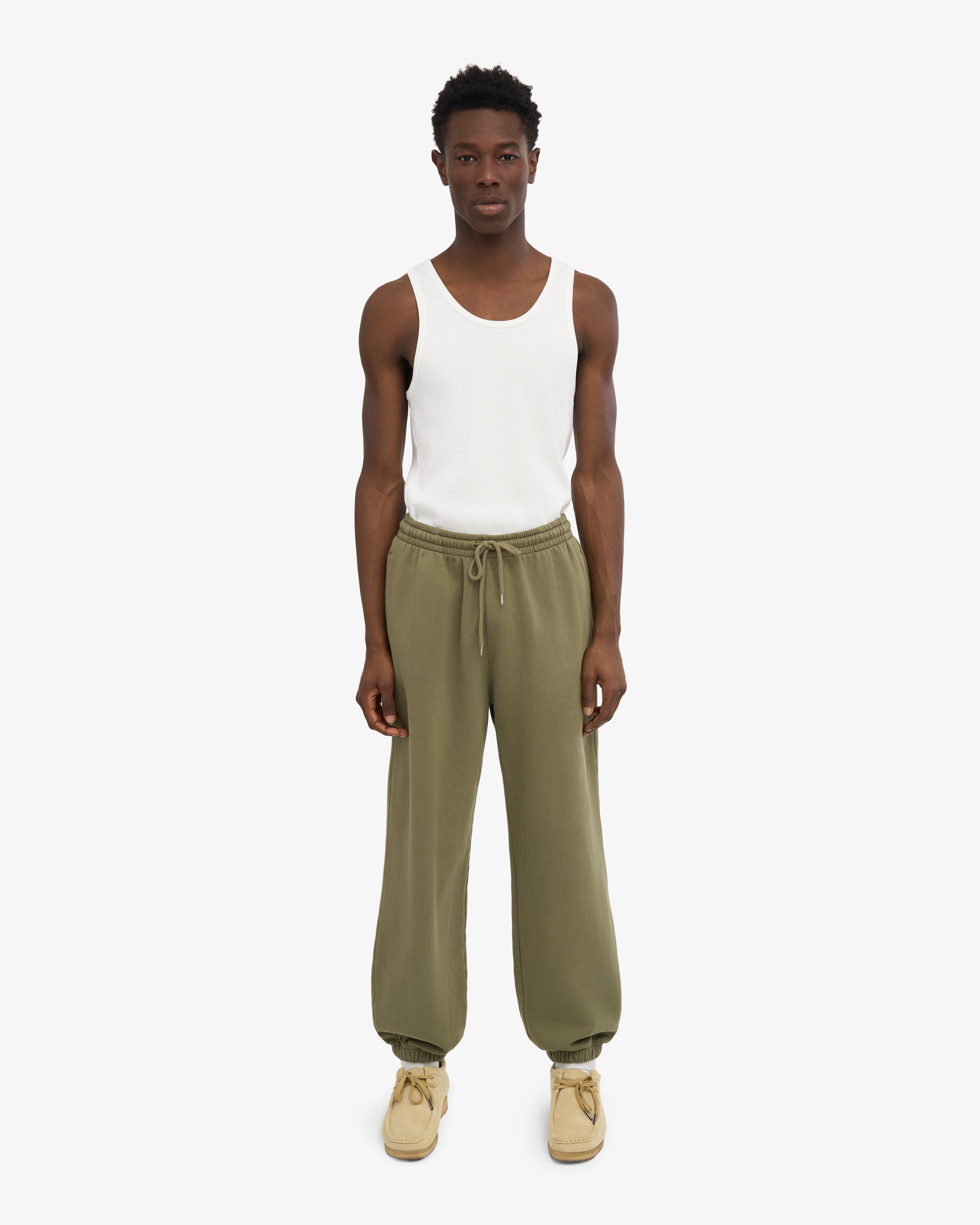 Organic Relaxed Sweatpants - Dusty Olive