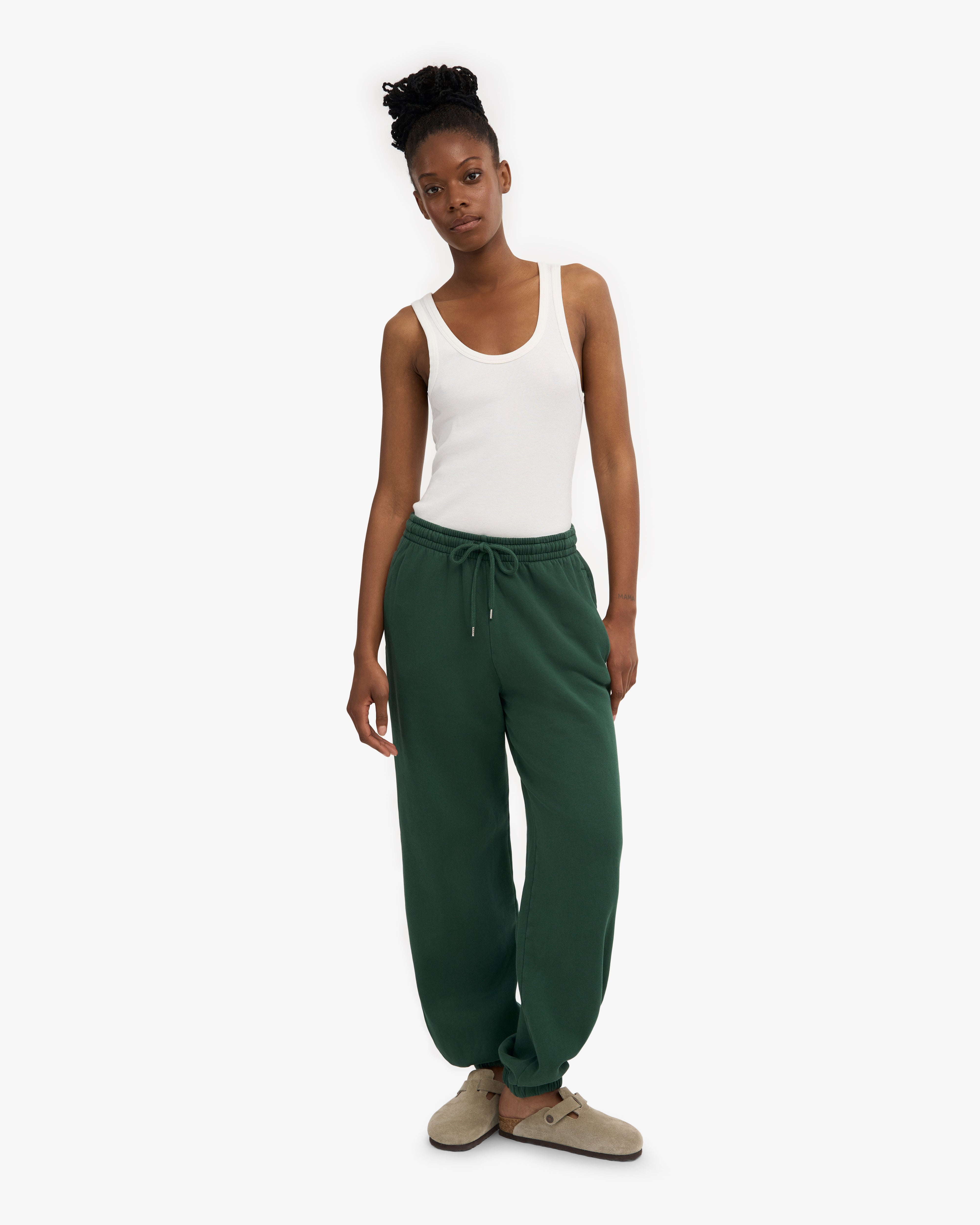 Organic Relaxed Sweatpants - Emerald Green