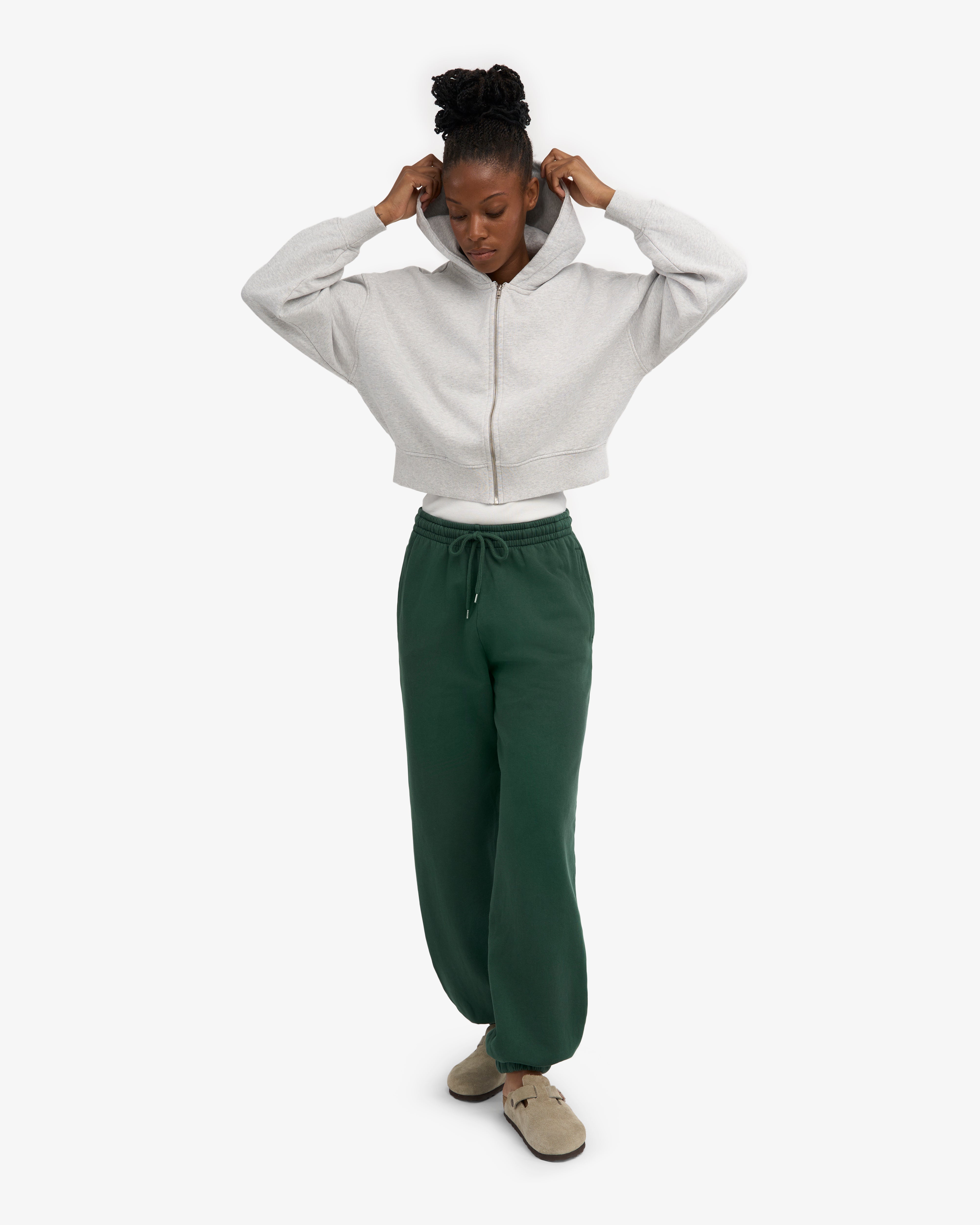 Organic Relaxed Sweatpants - Emerald Green