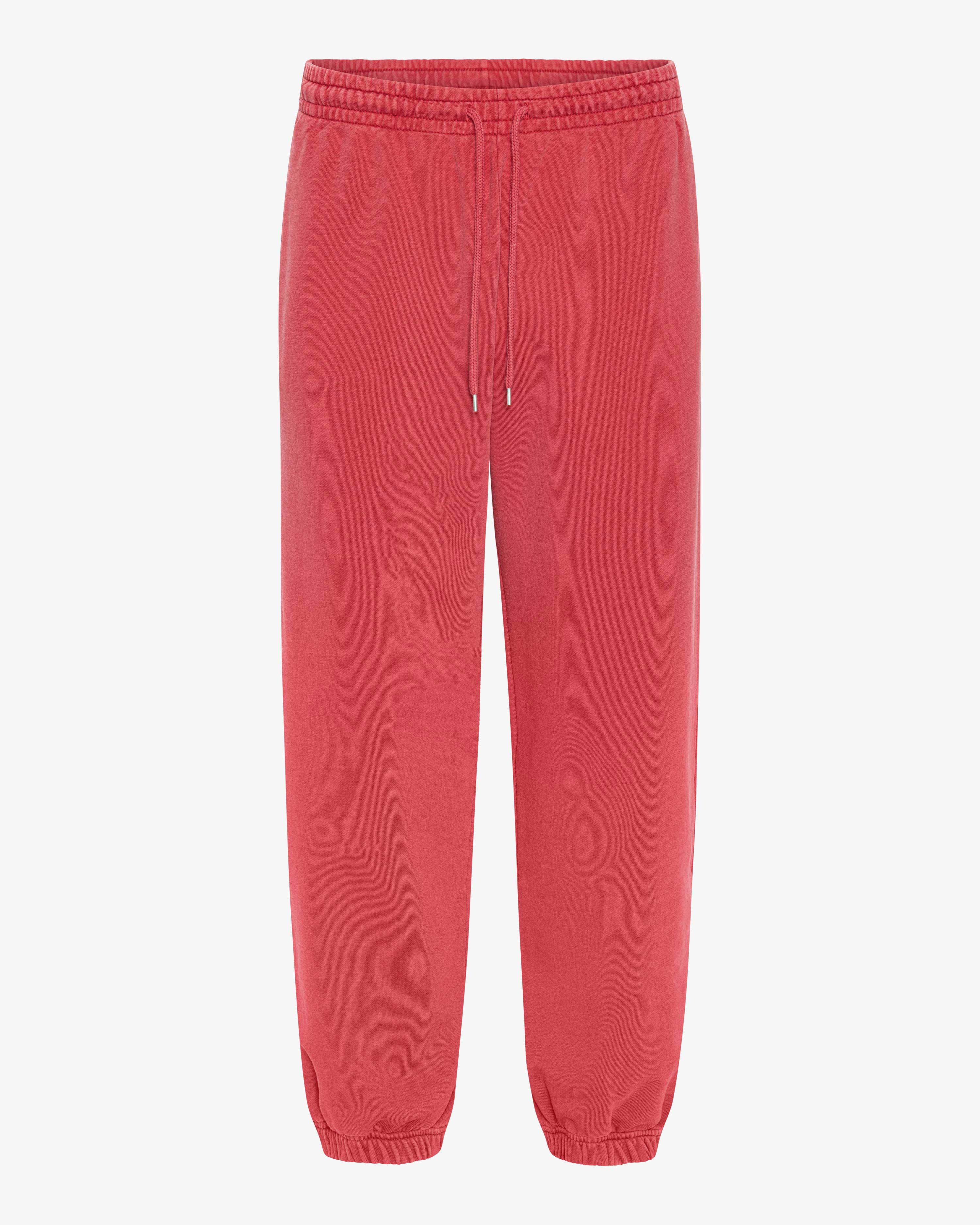 Organic Relaxed Sweatpants - Faded Red