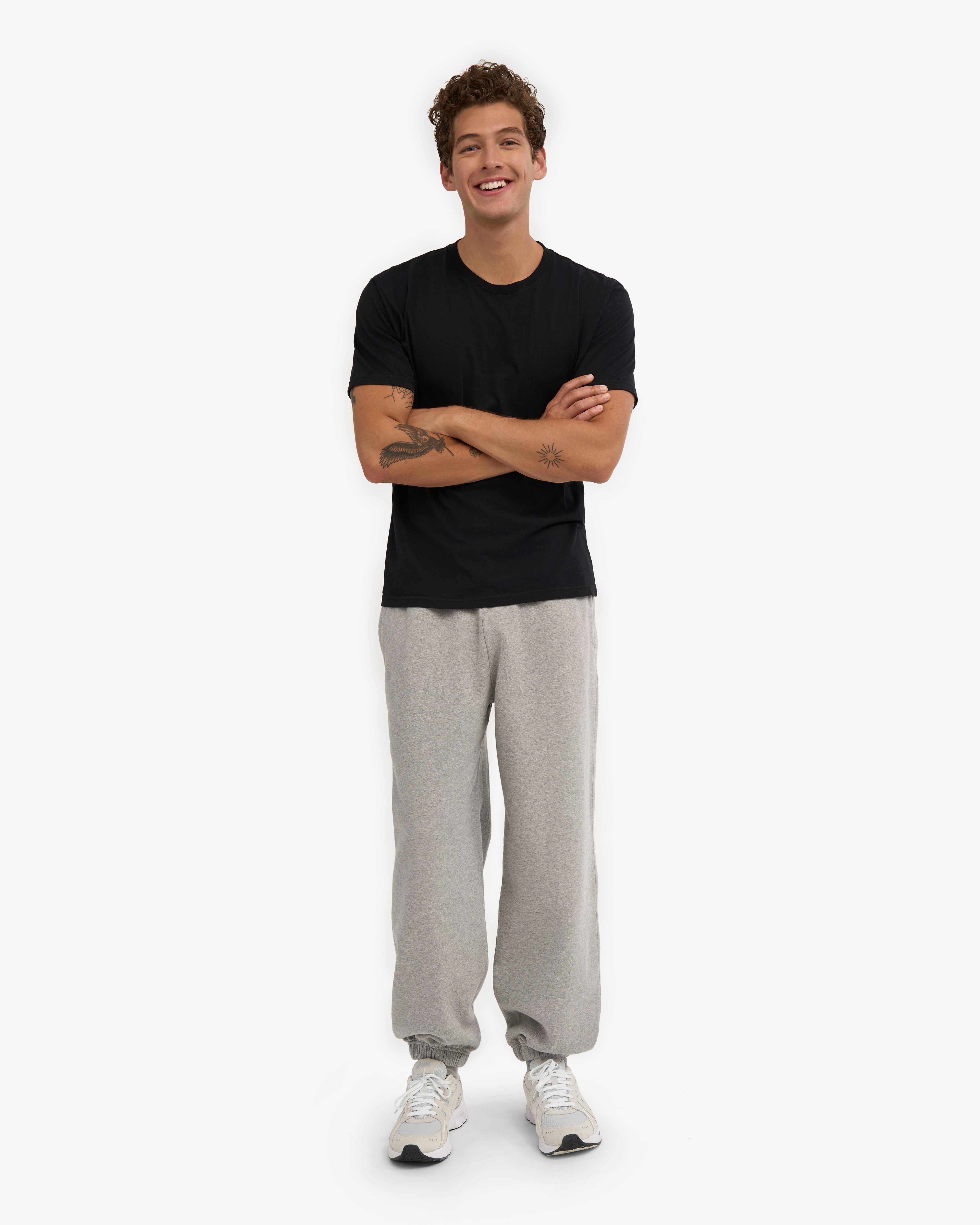 Organic Relaxed Sweatpants - Heather Grey