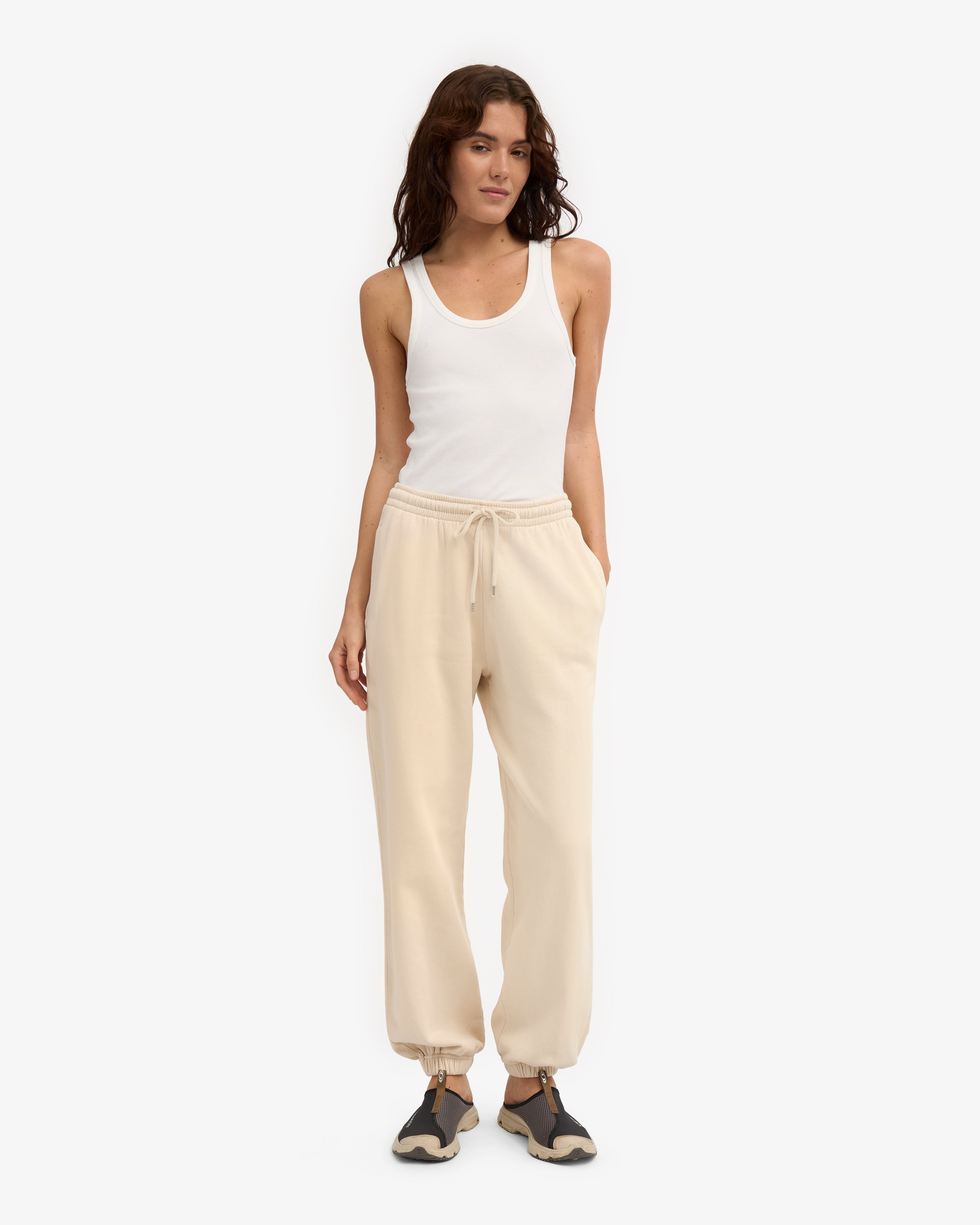 Organic Relaxed Sweatpants - Ivory White