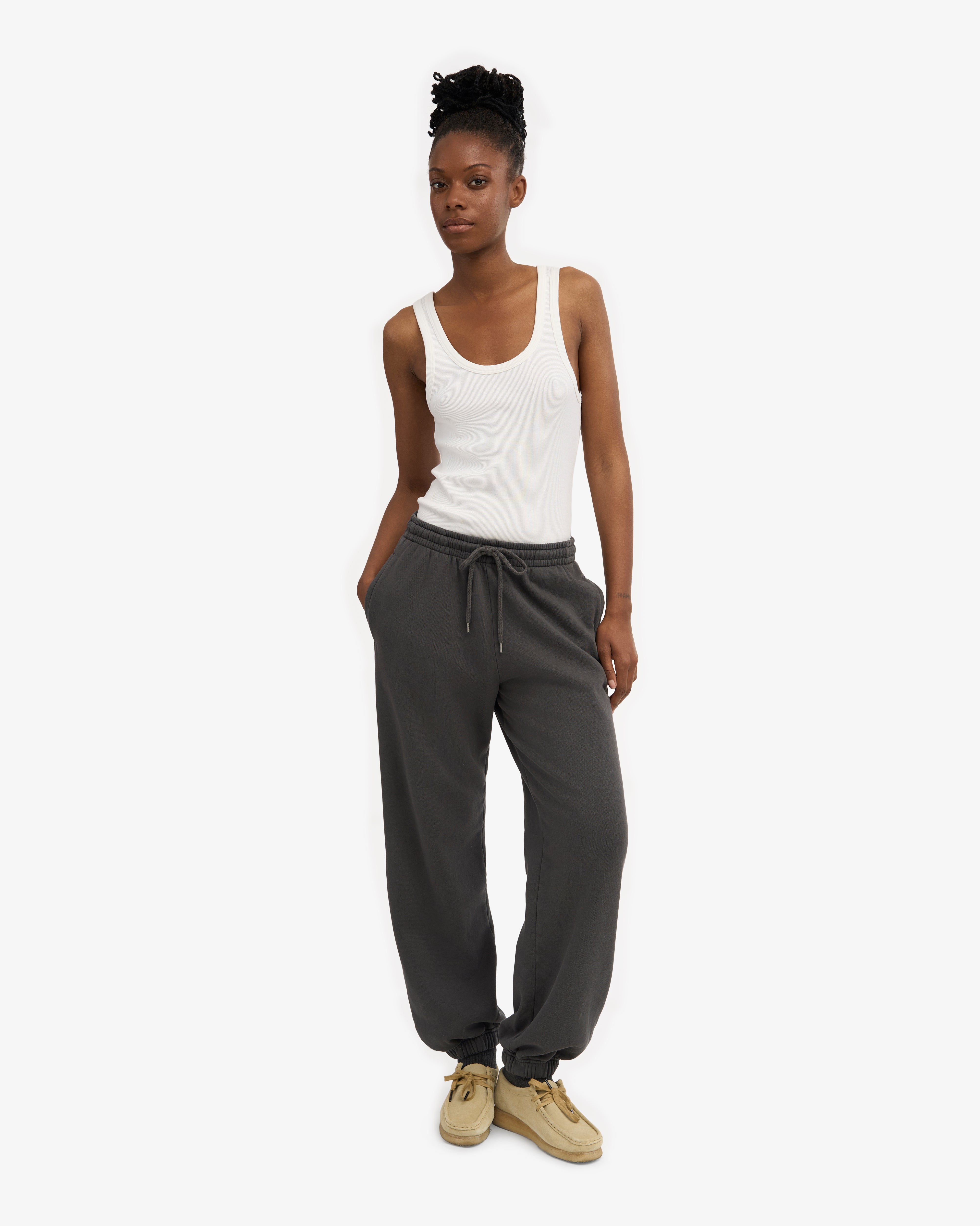 Organic Relaxed Sweatpants - Lava Grey