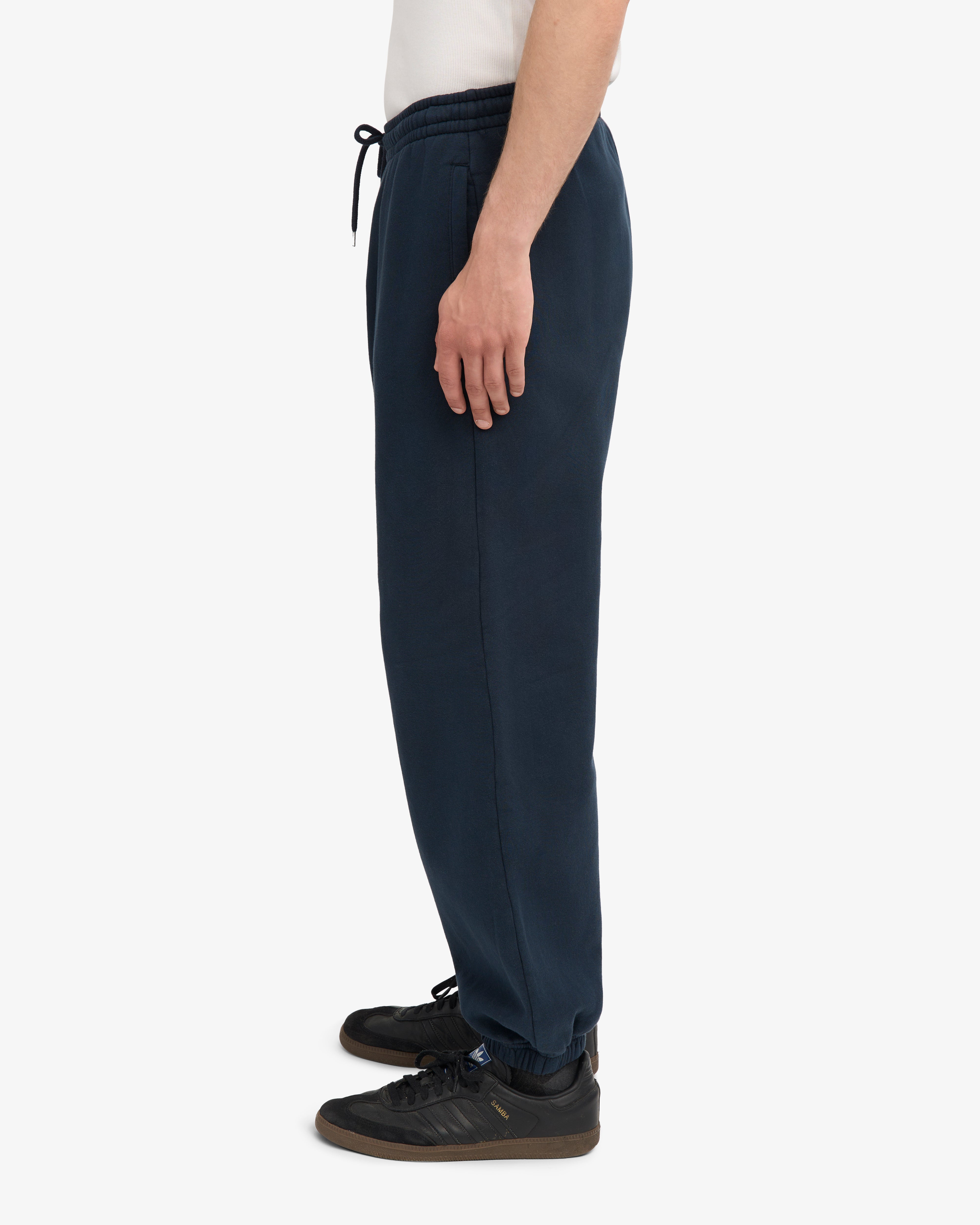 Organic Relaxed Hood Sweatsuit - Navy Blue