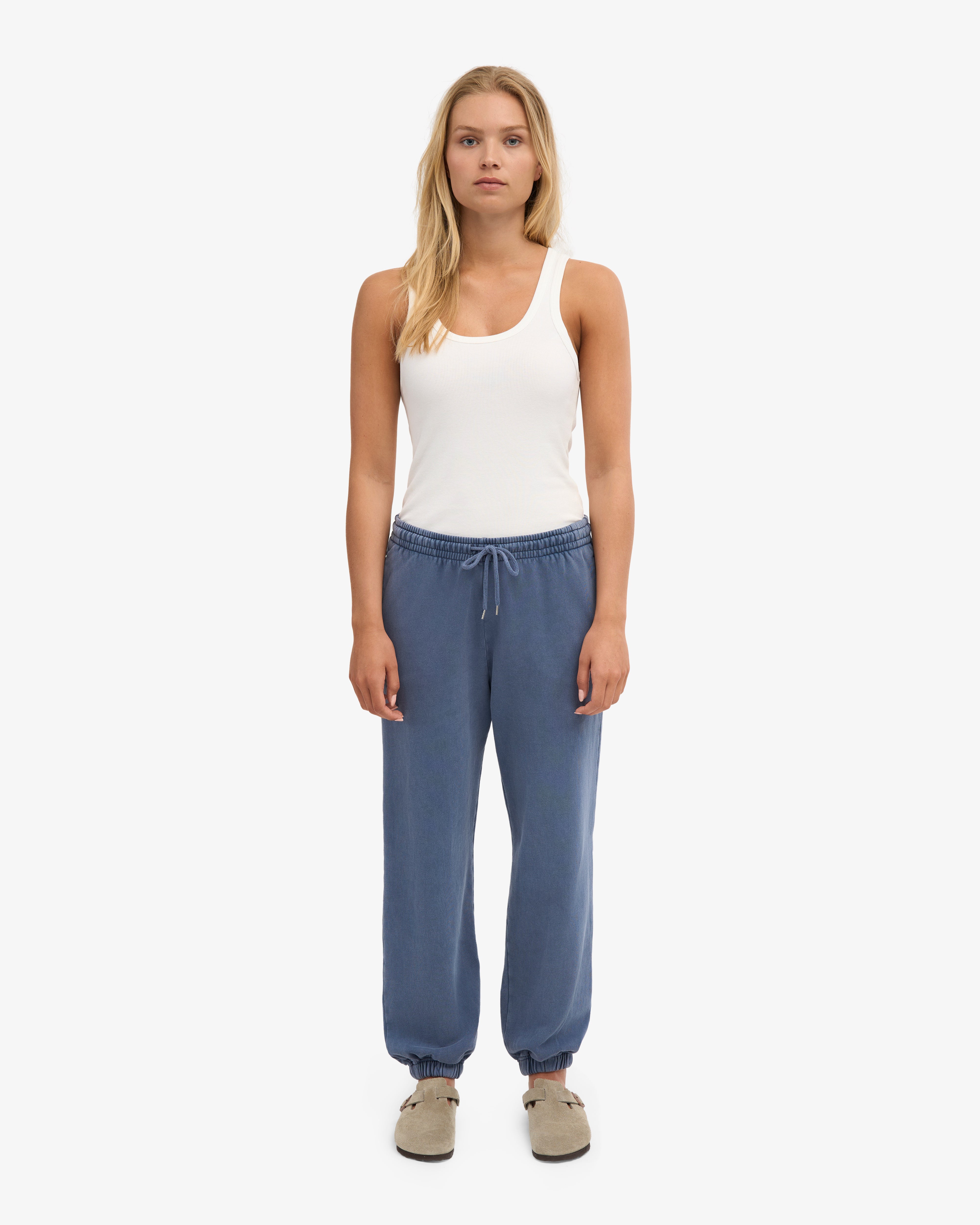 Organic Relaxed Sweatpants - Neptune Blue