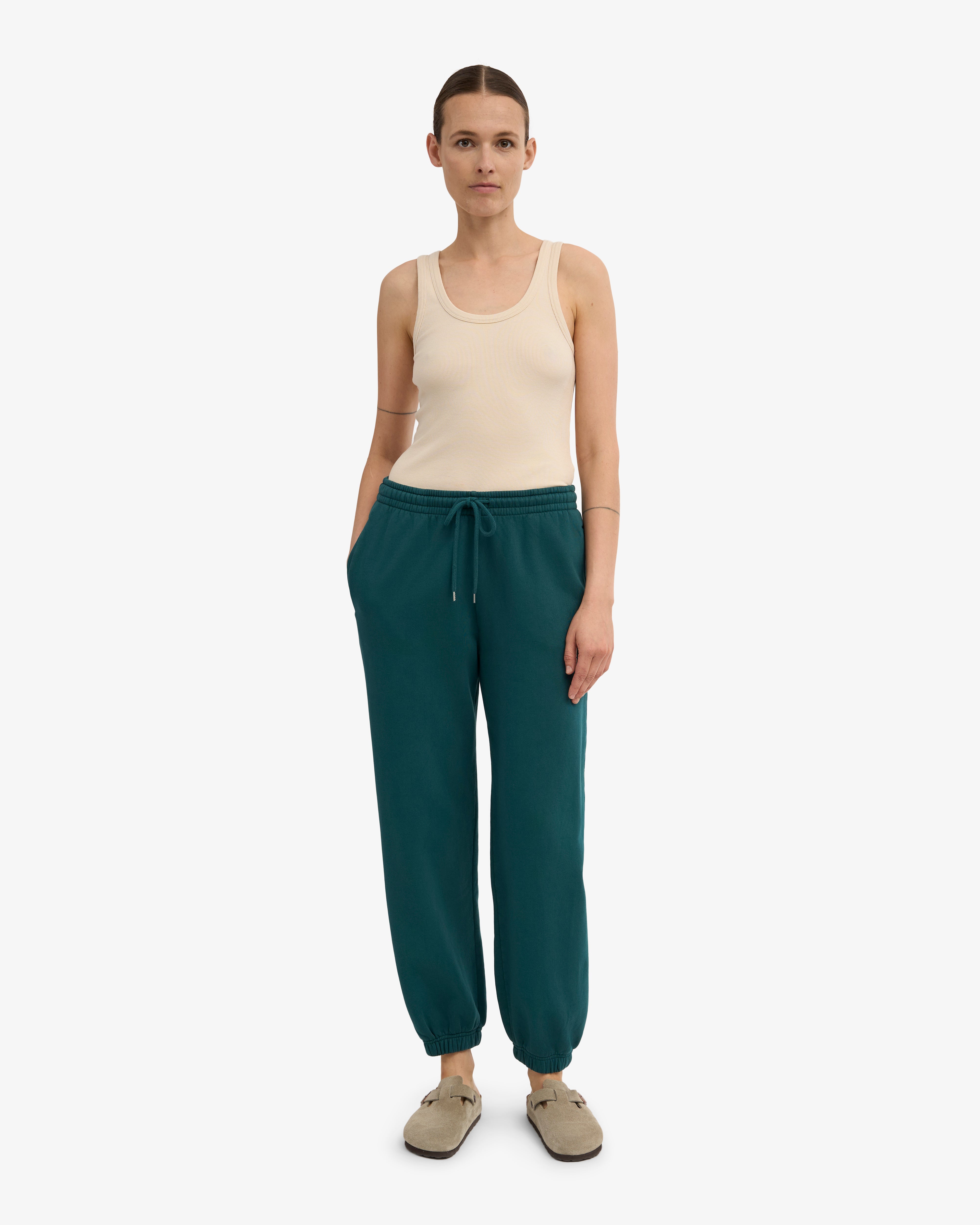 Organic Relaxed Sweatpants - Ocean Green