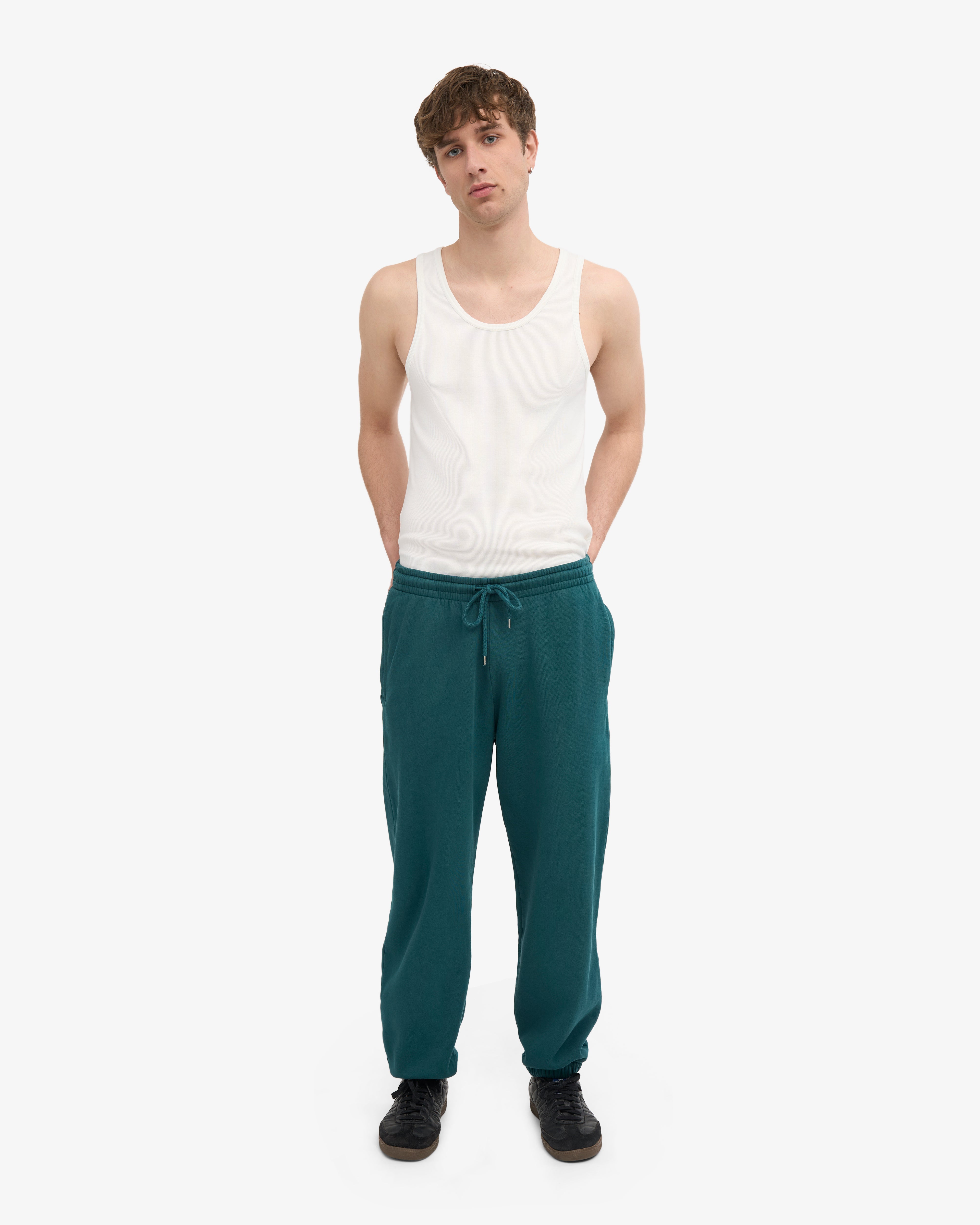 Organic Relaxed Sweatpants - Ocean Green