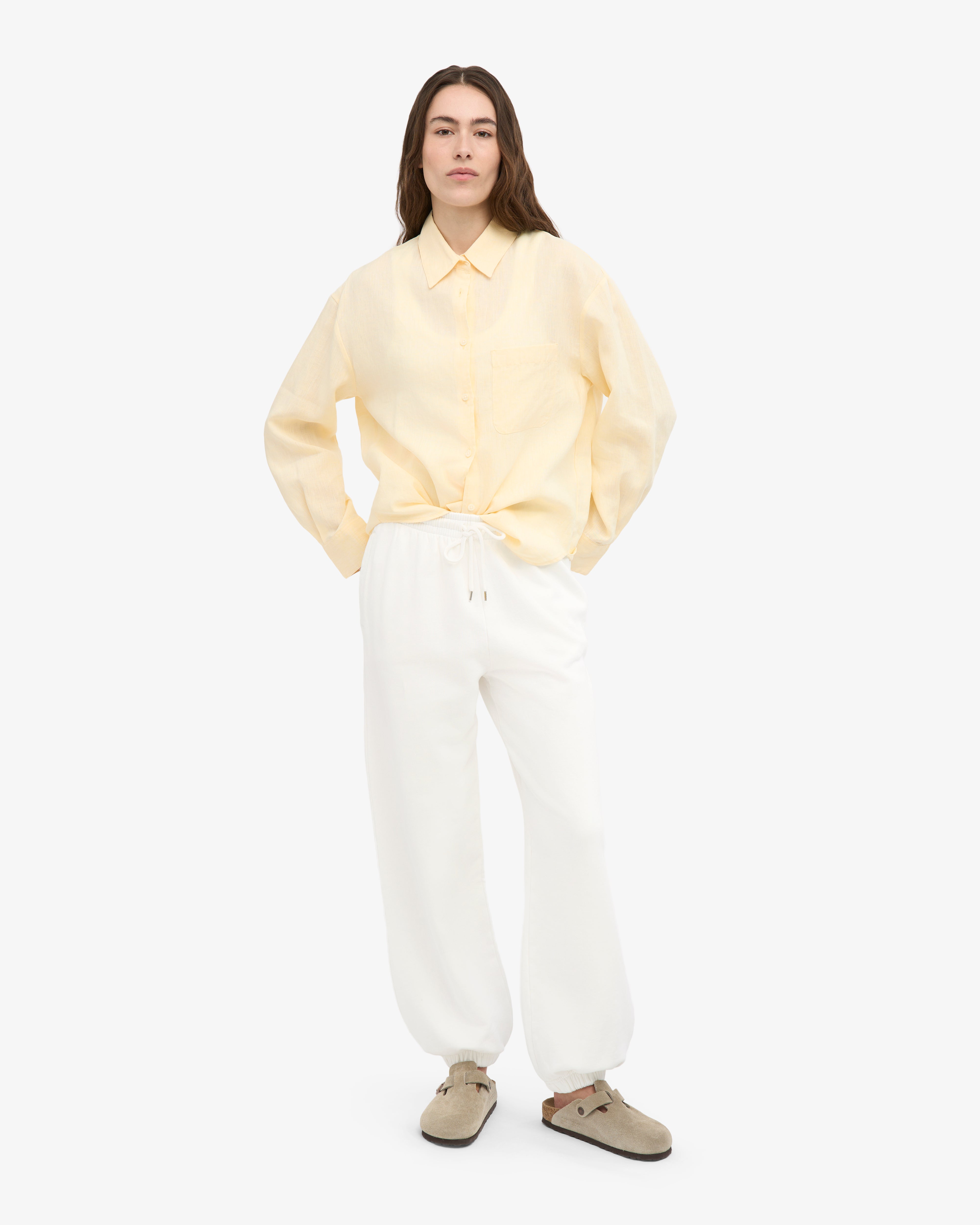 Organic Relaxed Sweatpants - Optical White