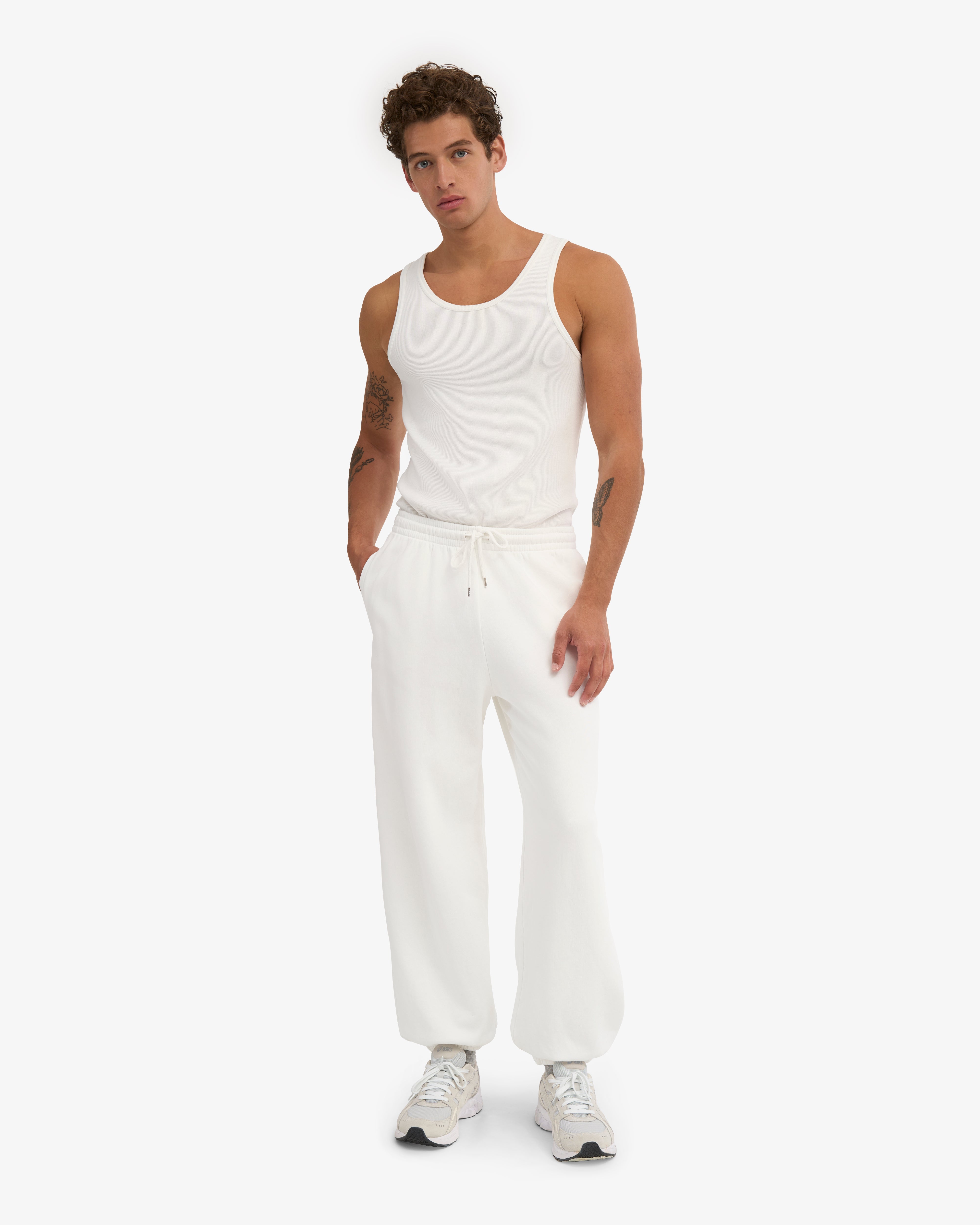 Organic Relaxed Sweatpants - Optical White