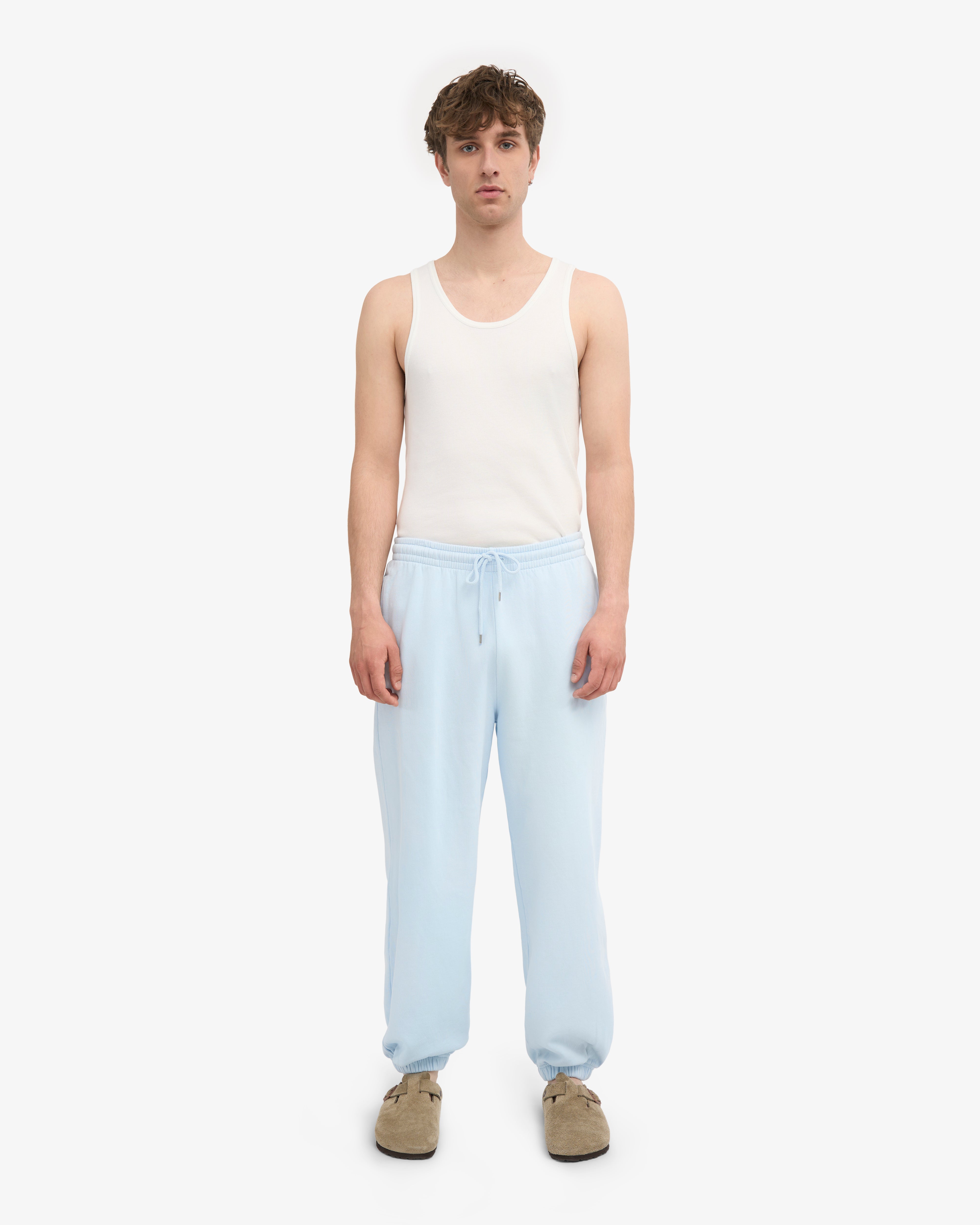 Organic Relaxed Sweatpants - Polar Blue