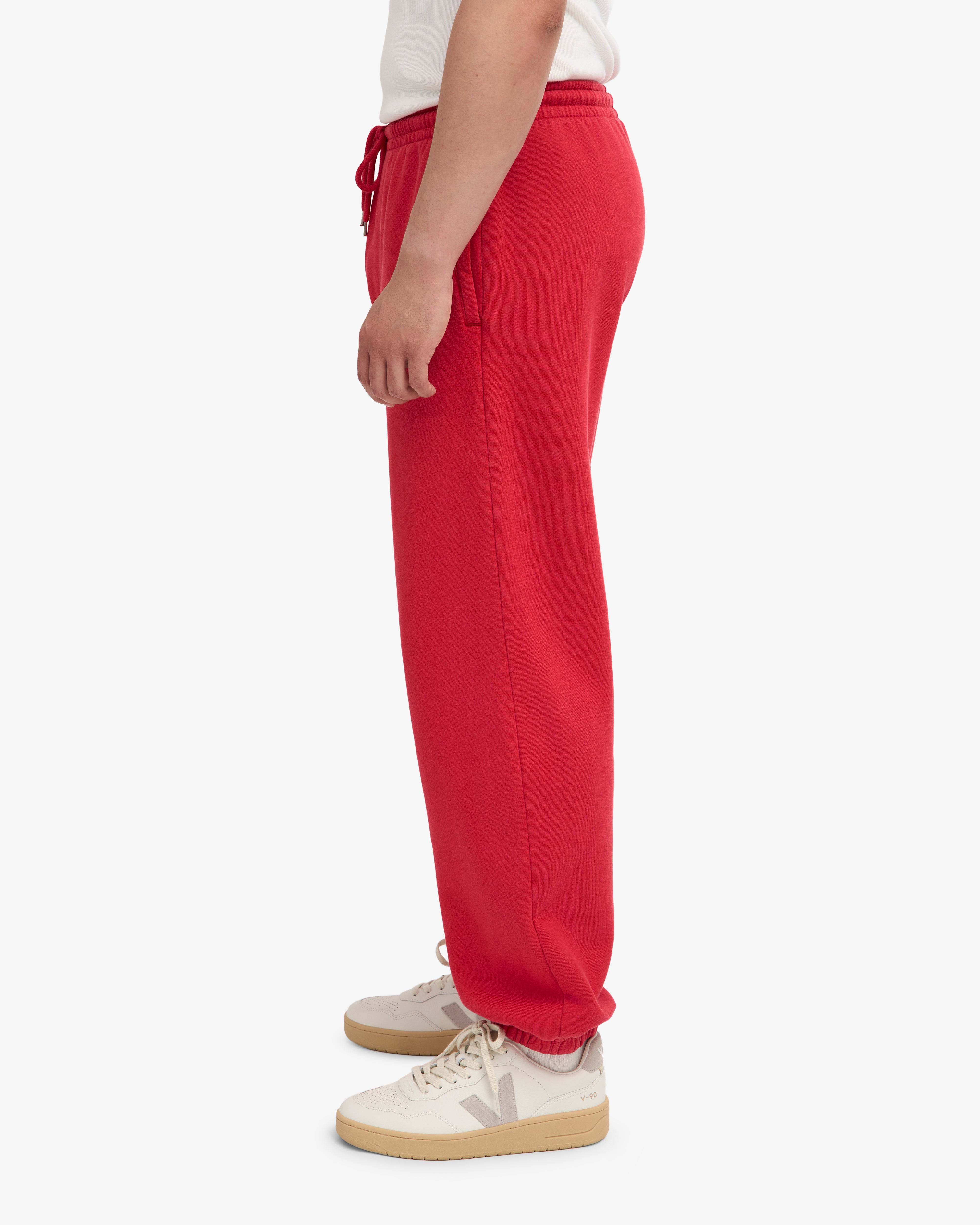 Organic Relaxed Sweatpants - Scarlet Red