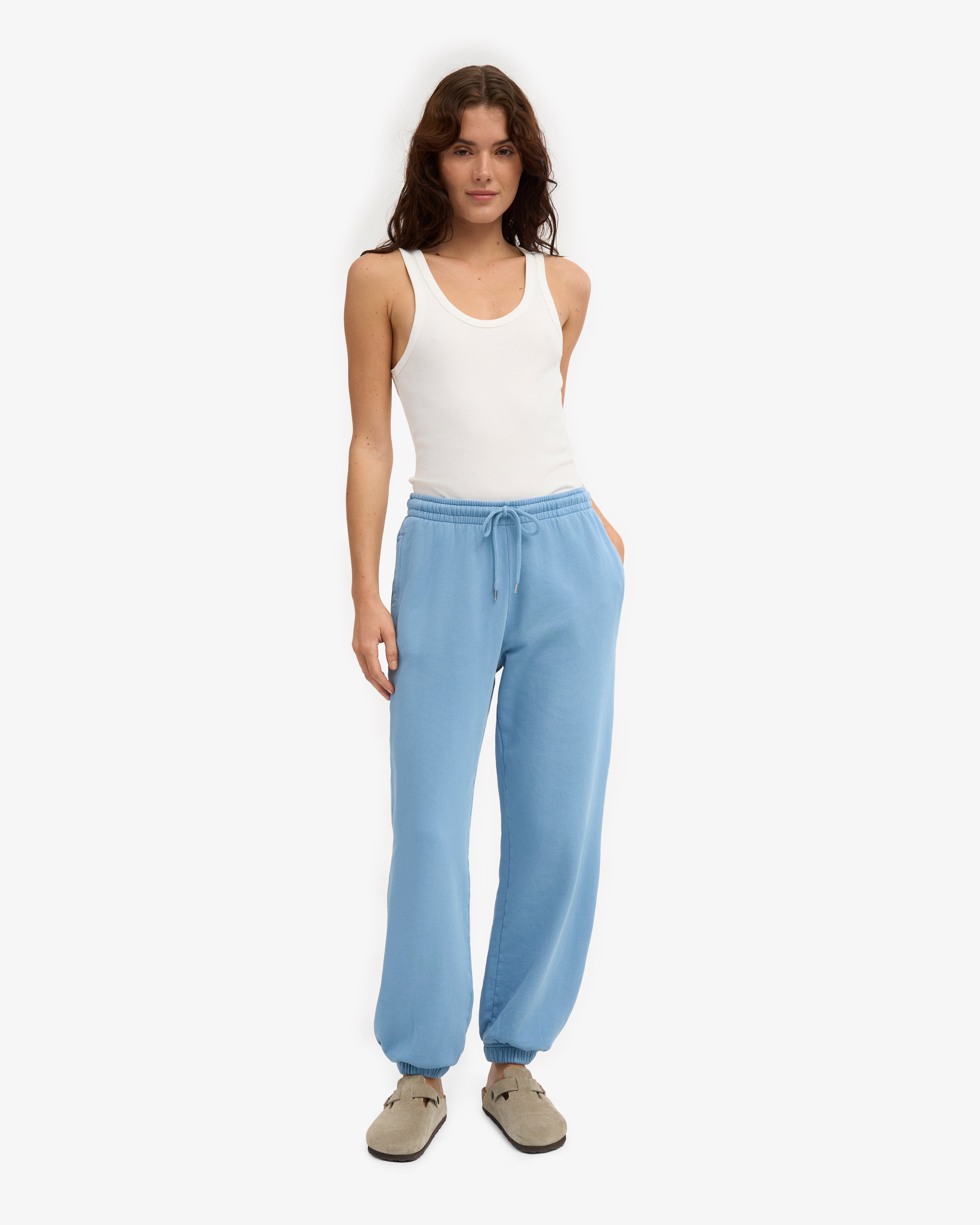 Organic Relaxed Sweatpants - Seaside Blue