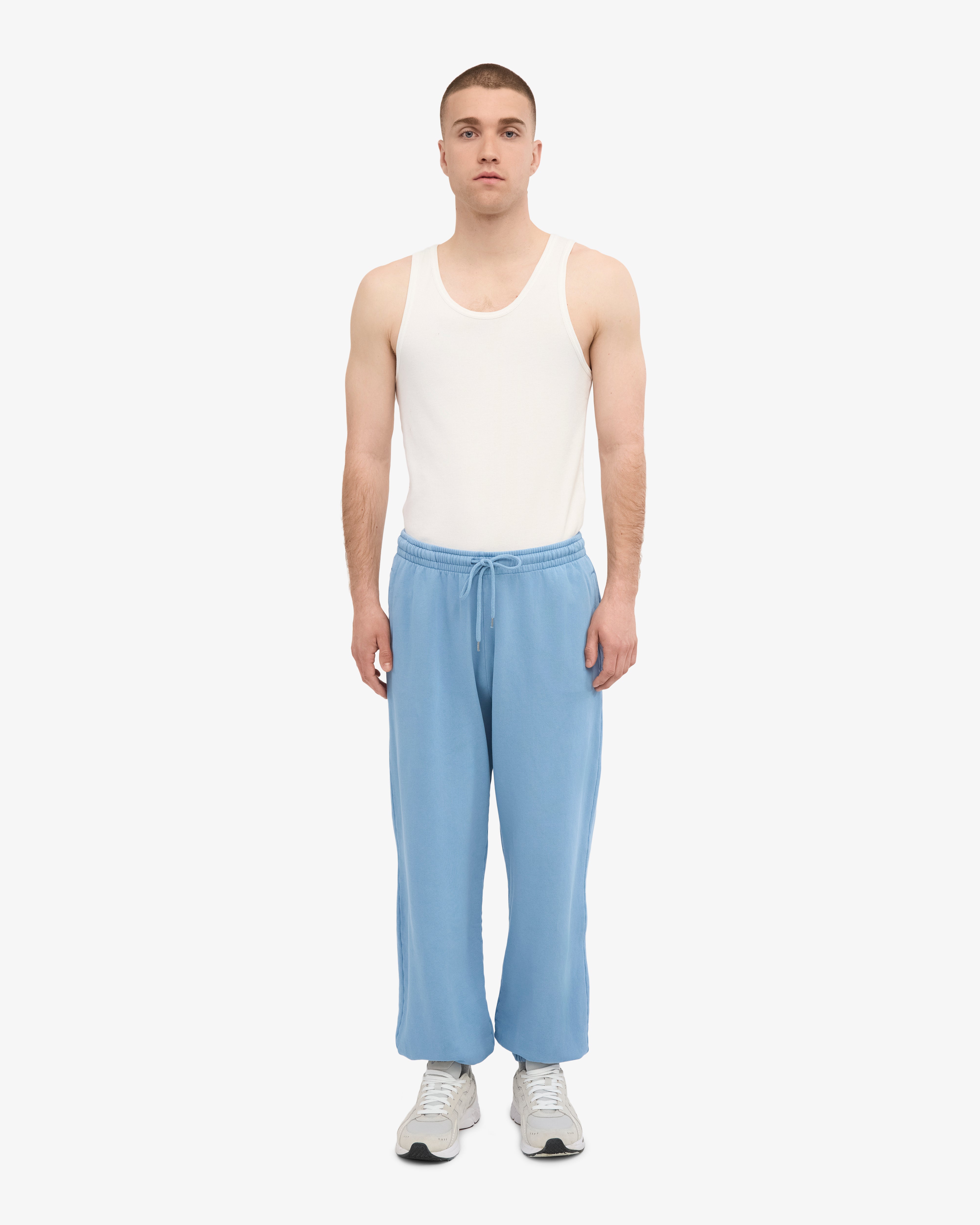 Organic Relaxed Sweatpants - Seaside Blue