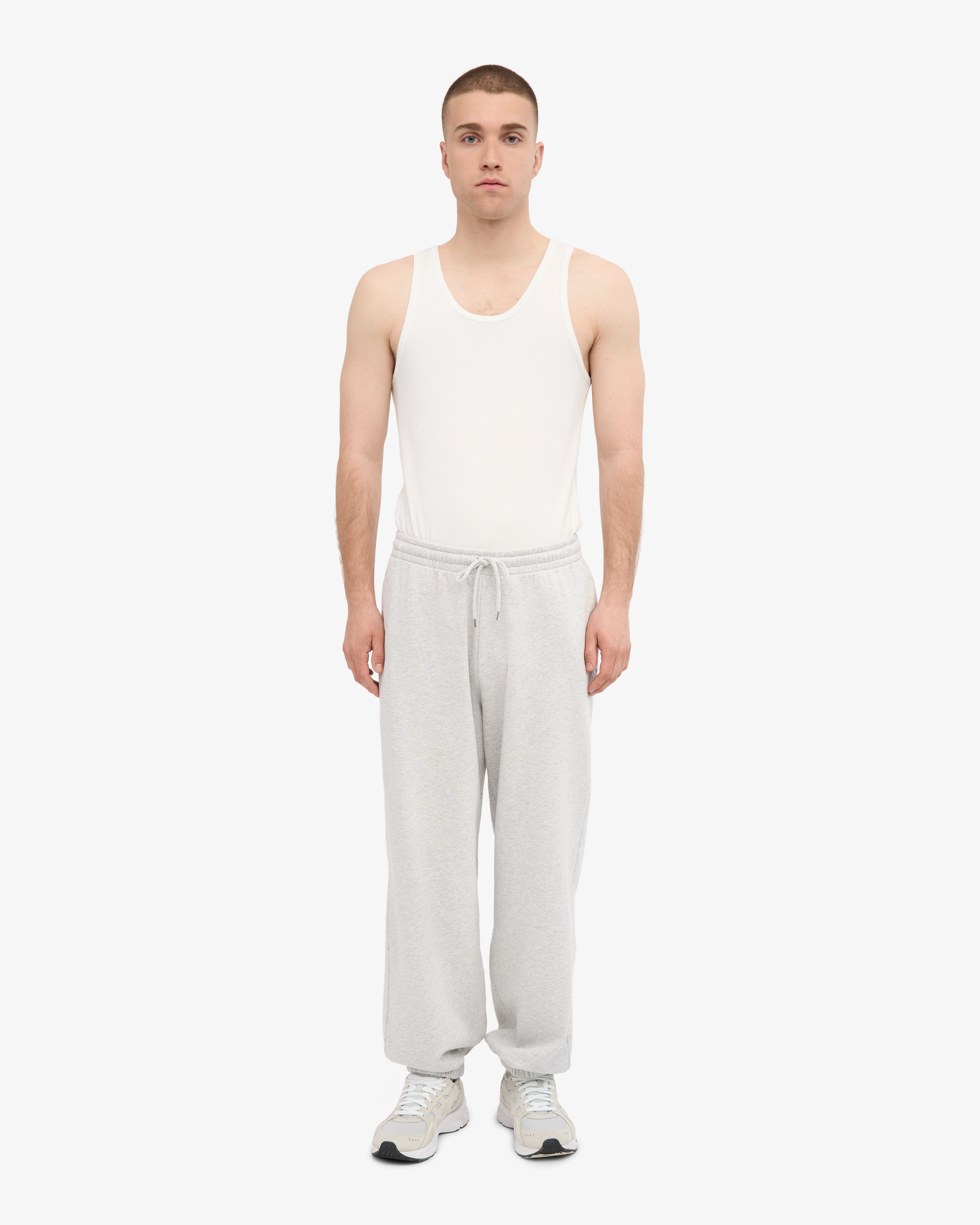 Organic Relaxed Sweatpants - Snow Melange