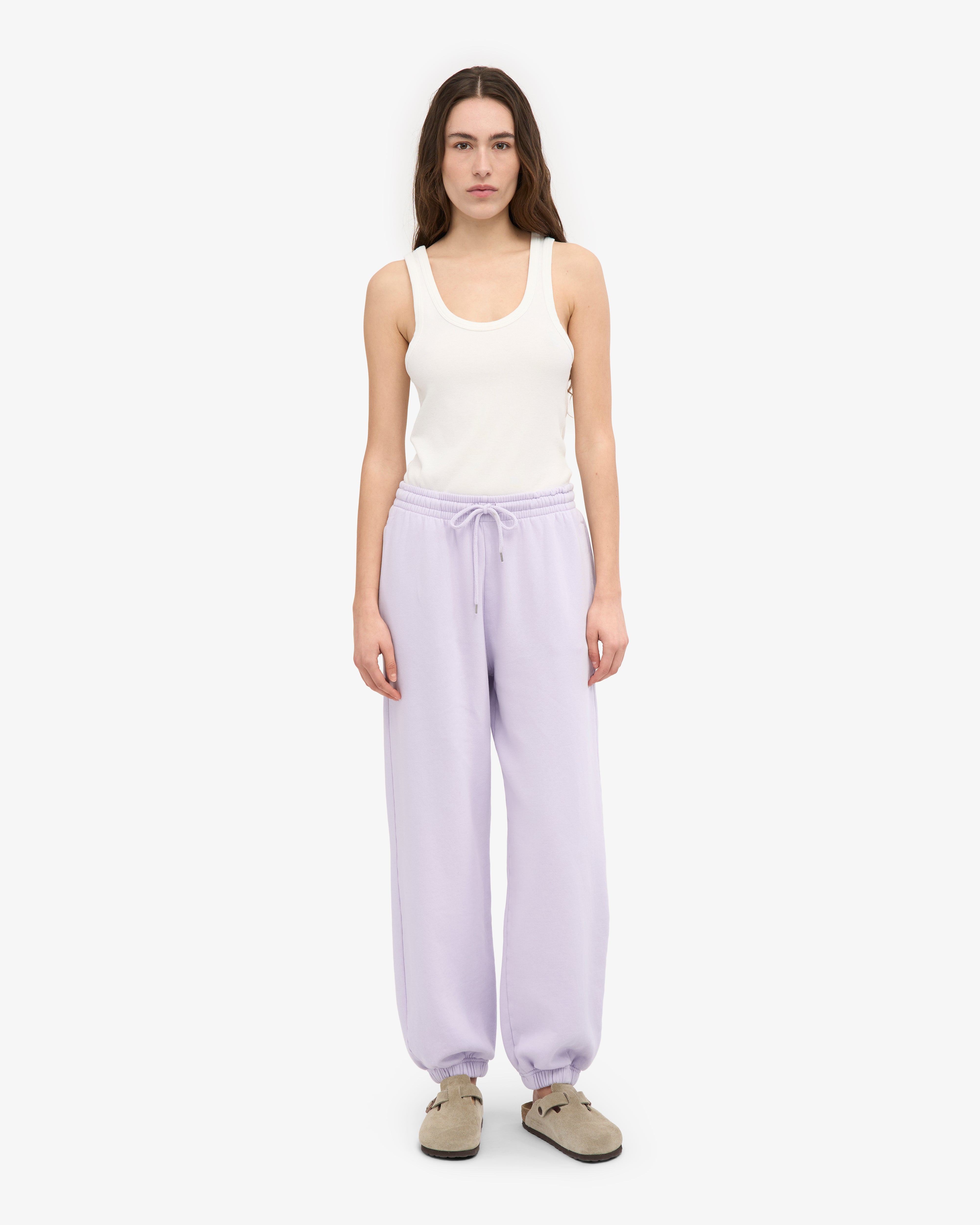 Organic Relaxed Hood Sweatsuit - Soft Lavender