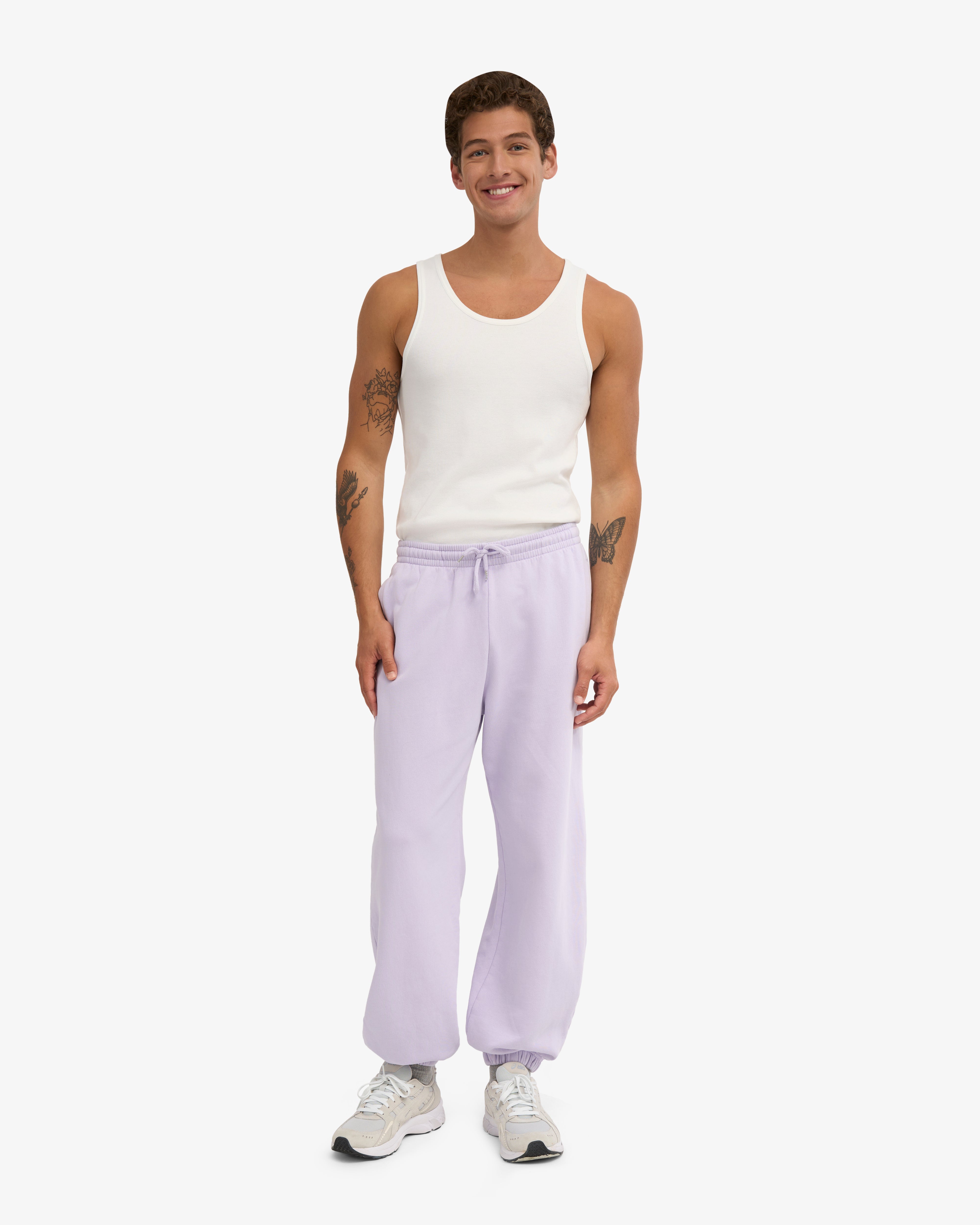 Organic Relaxed Sweatpants - Soft Lavender