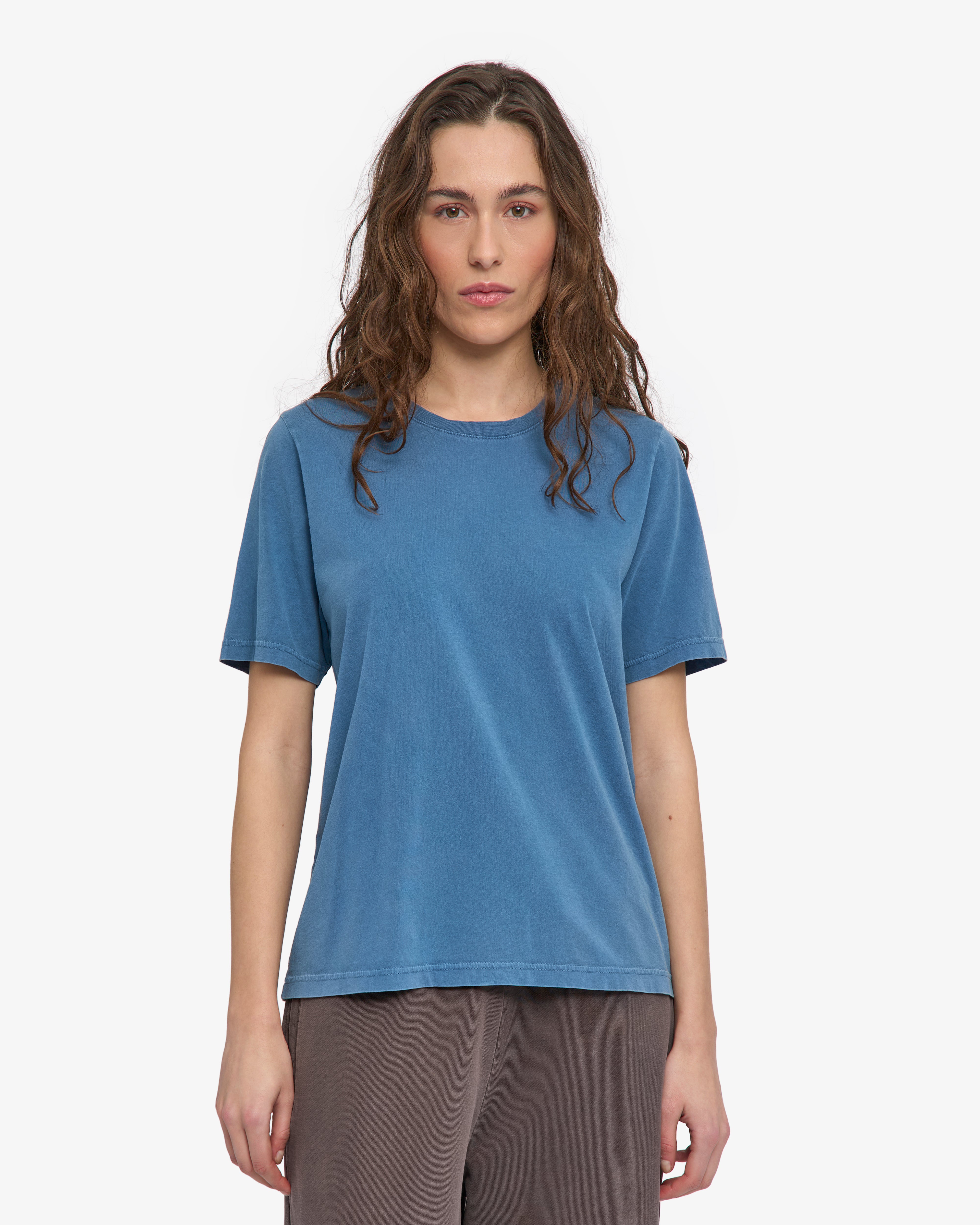 Women Light Organic Tee - Faded Indigo