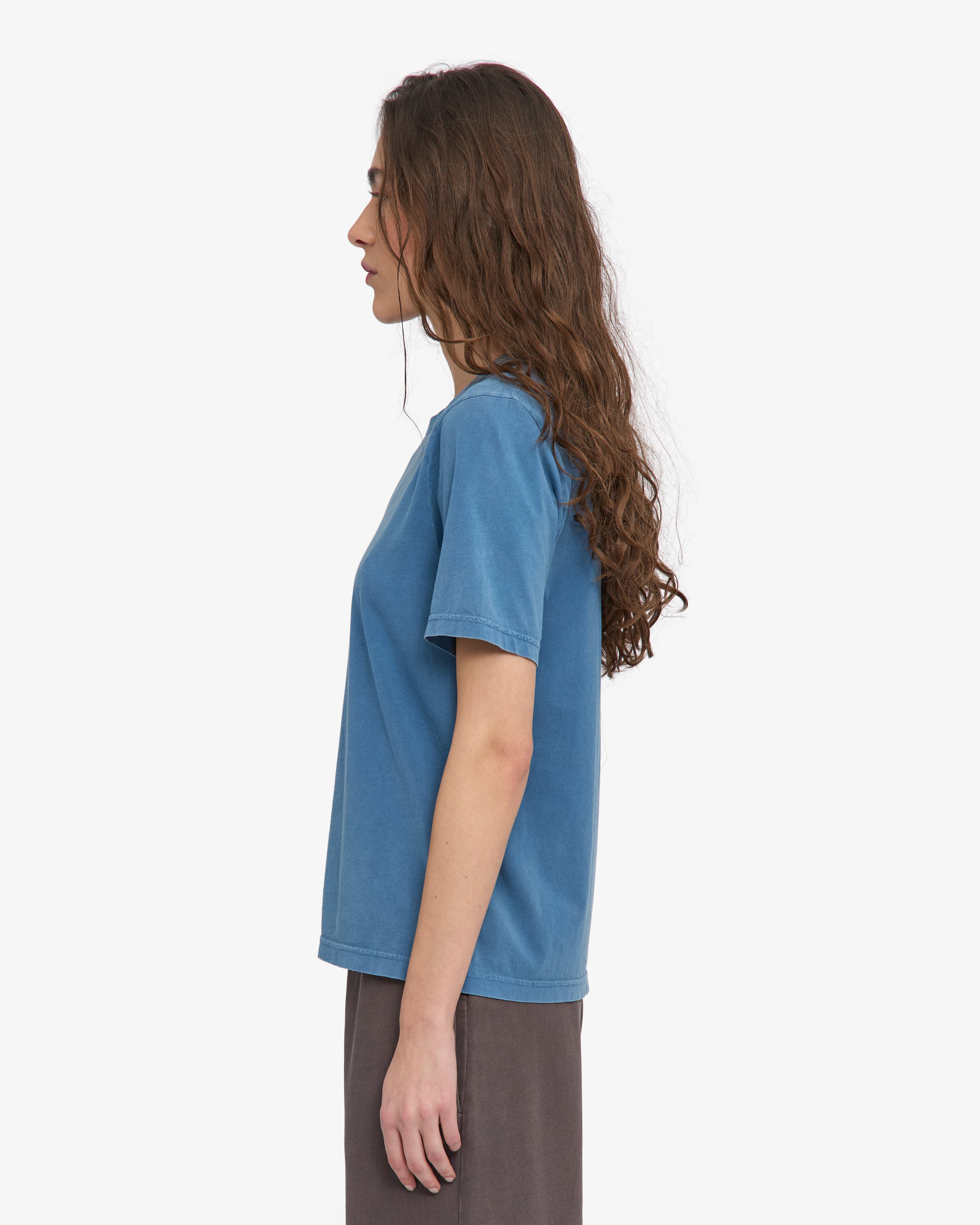 Women Light Organic Tee - Faded Indigo