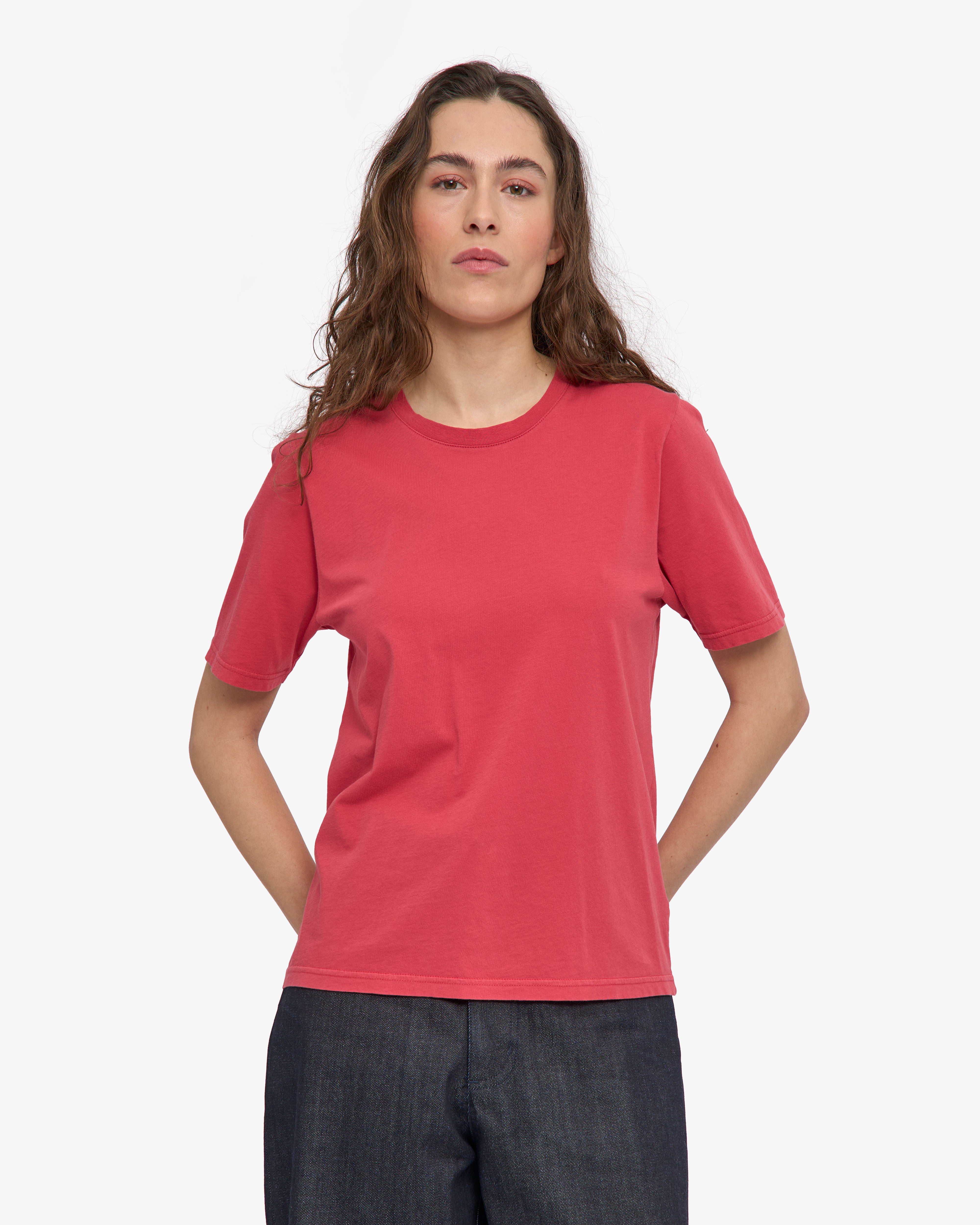 Women Light Organic Tee - Faded Red