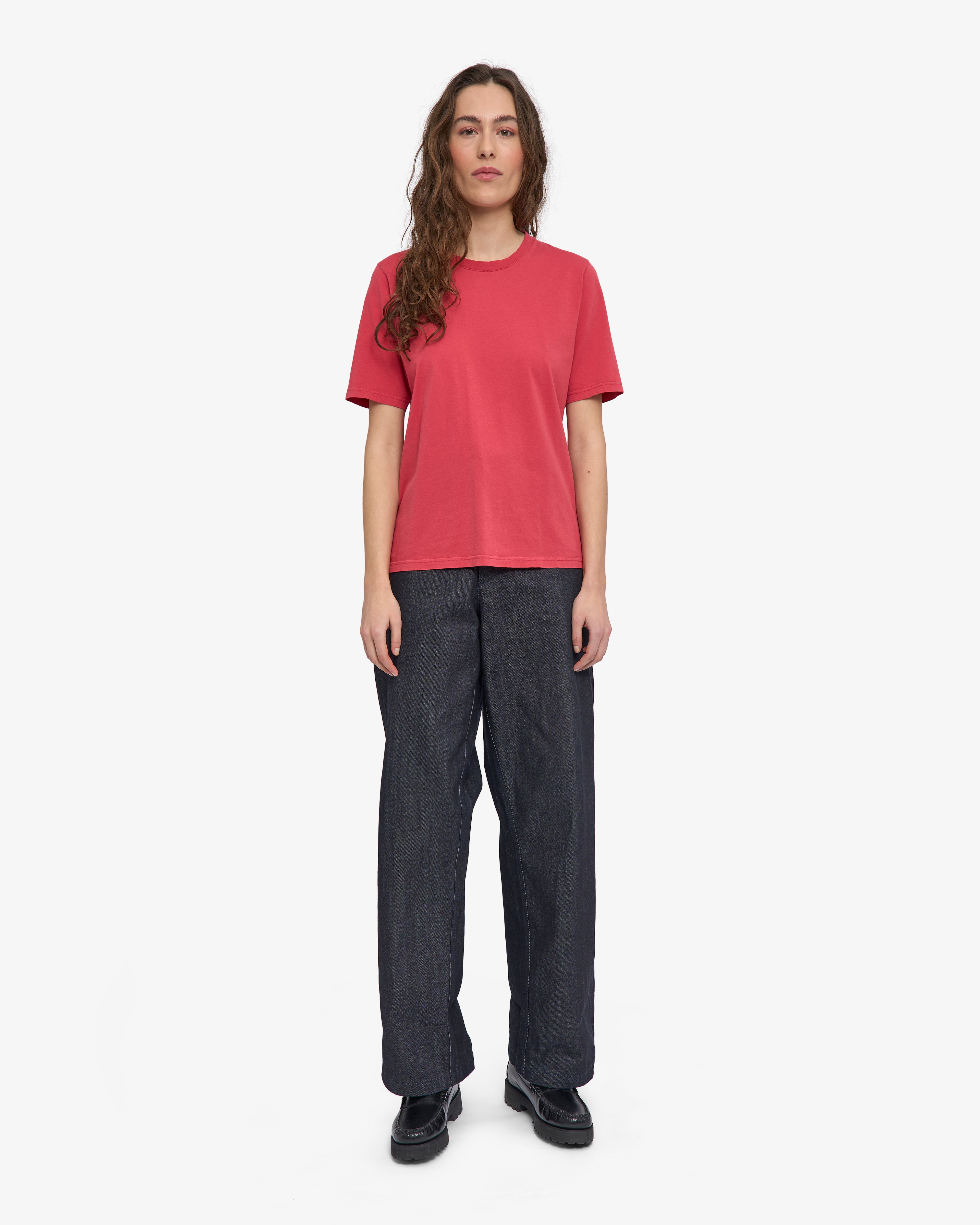 Women Light Organic Tee - Faded Red