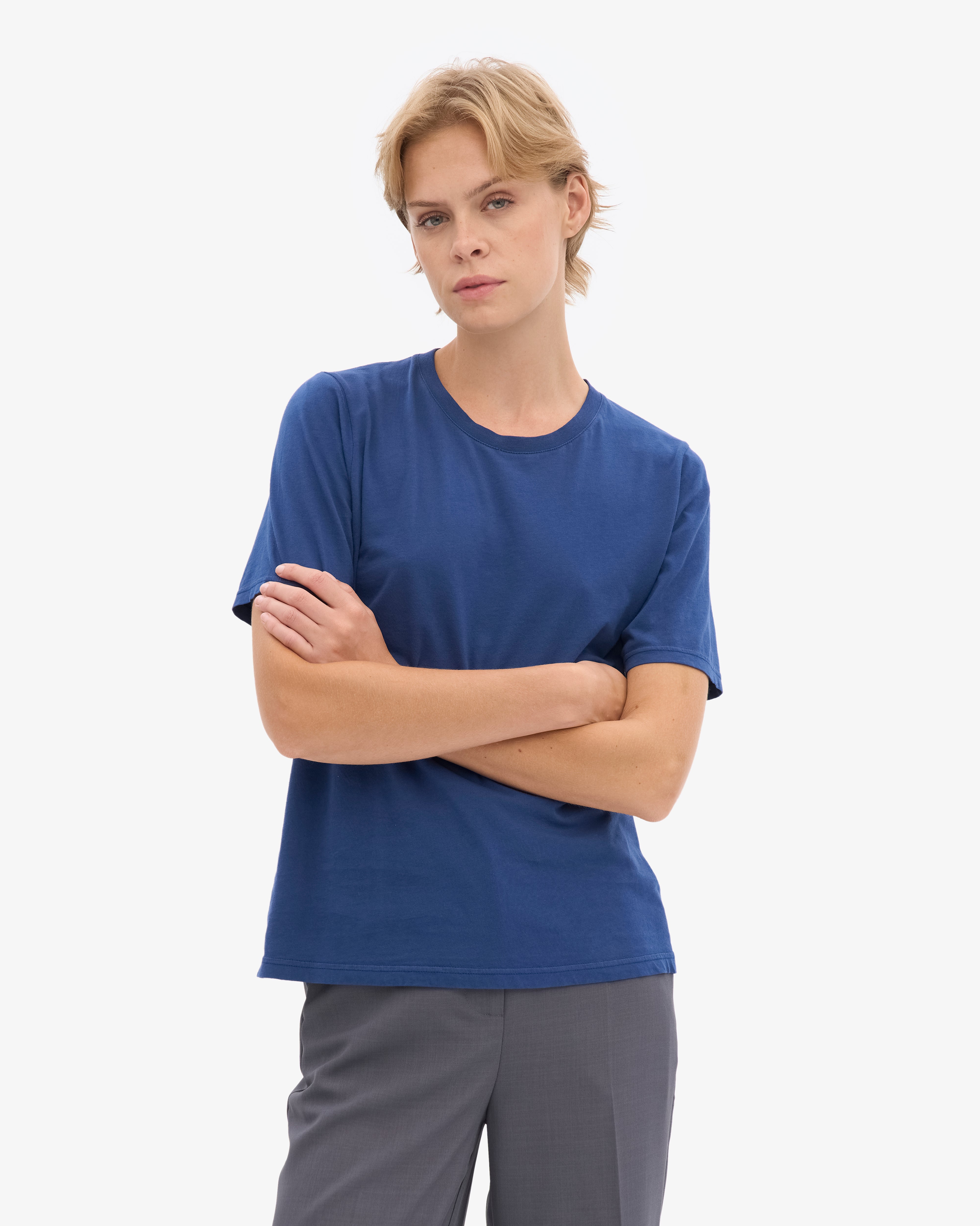 Women Light Organic Tee - Marine Blue