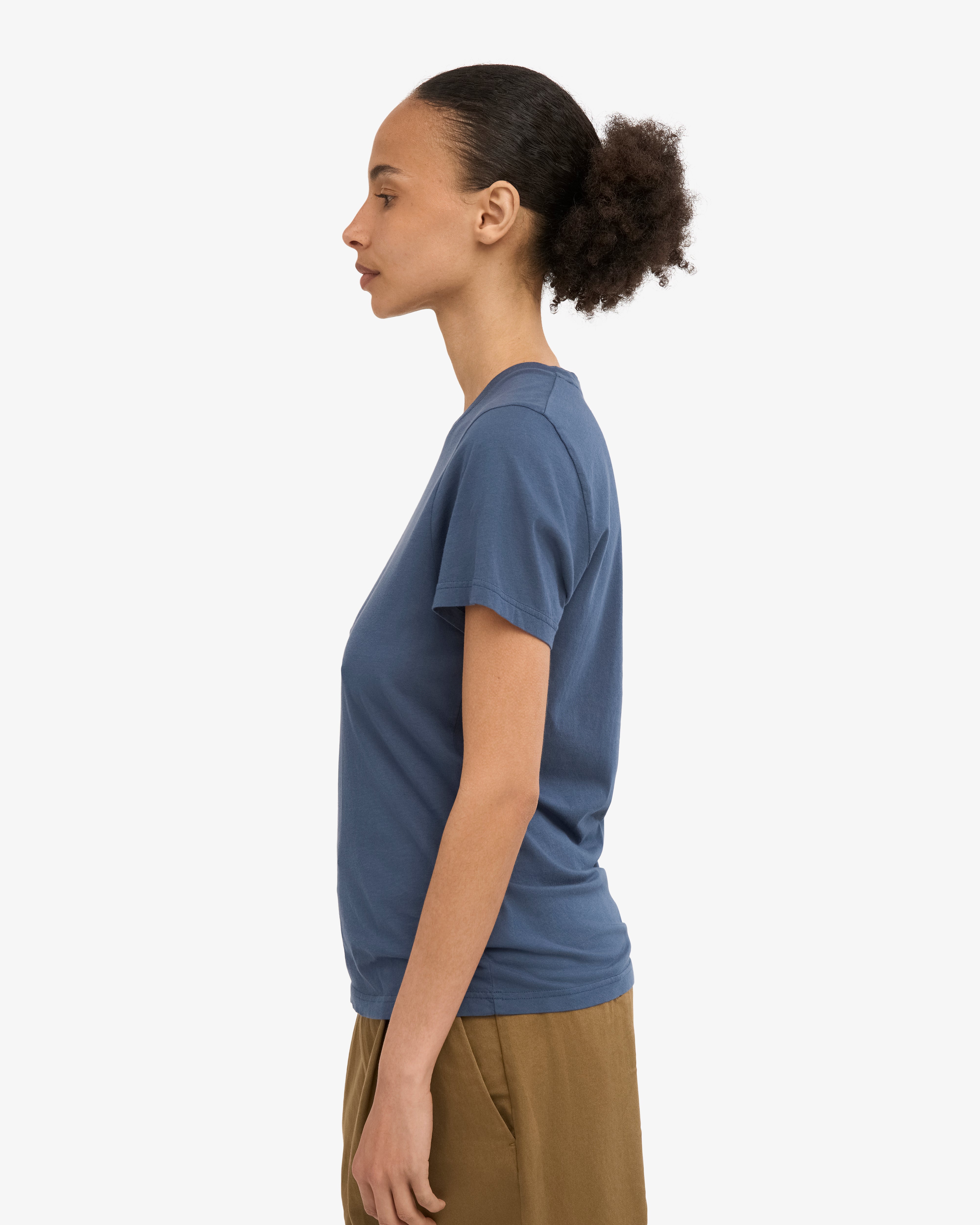 Women Light Organic Tee - Petrol Blue
