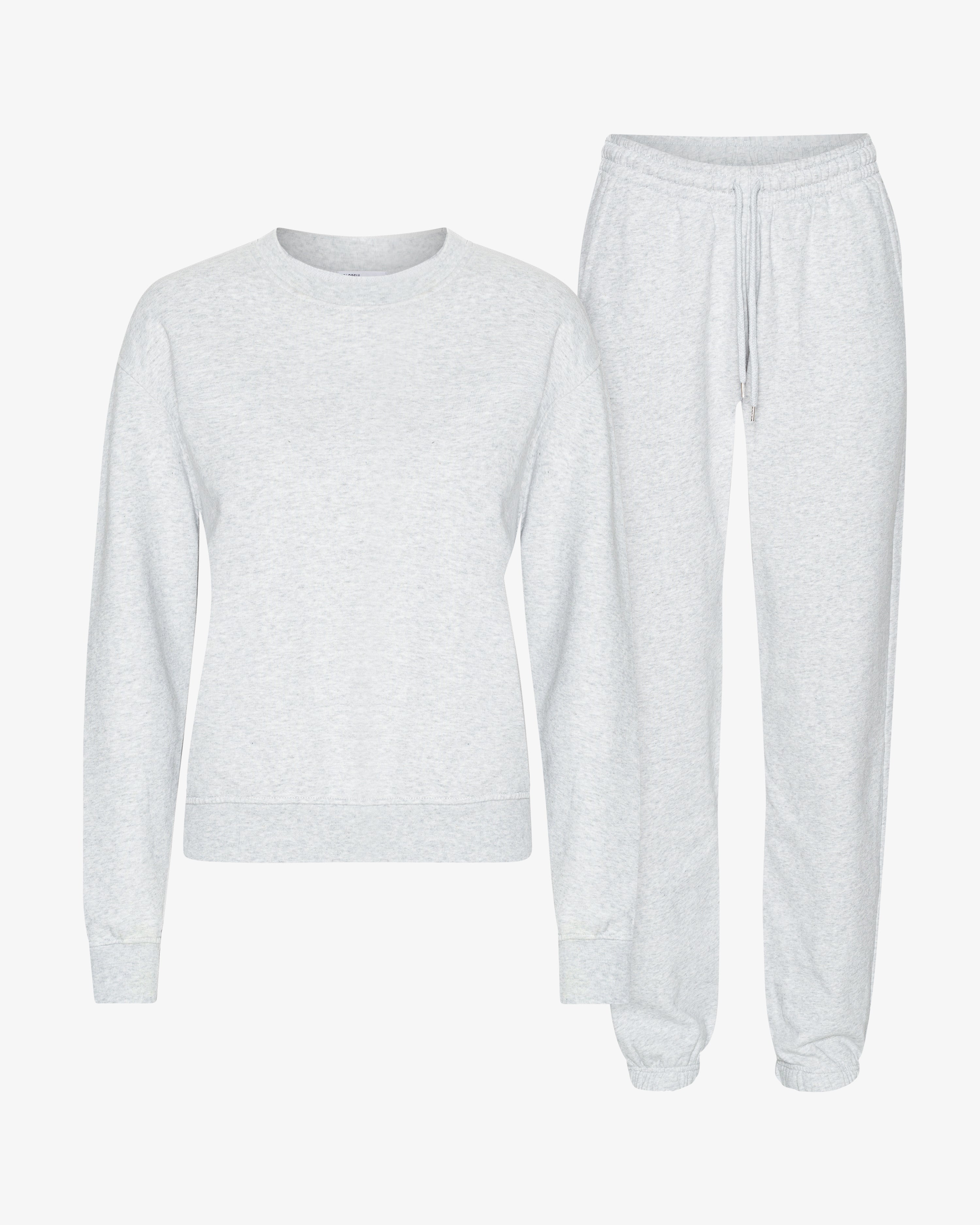 Organic Classic Sweatsuit - Snow Melange