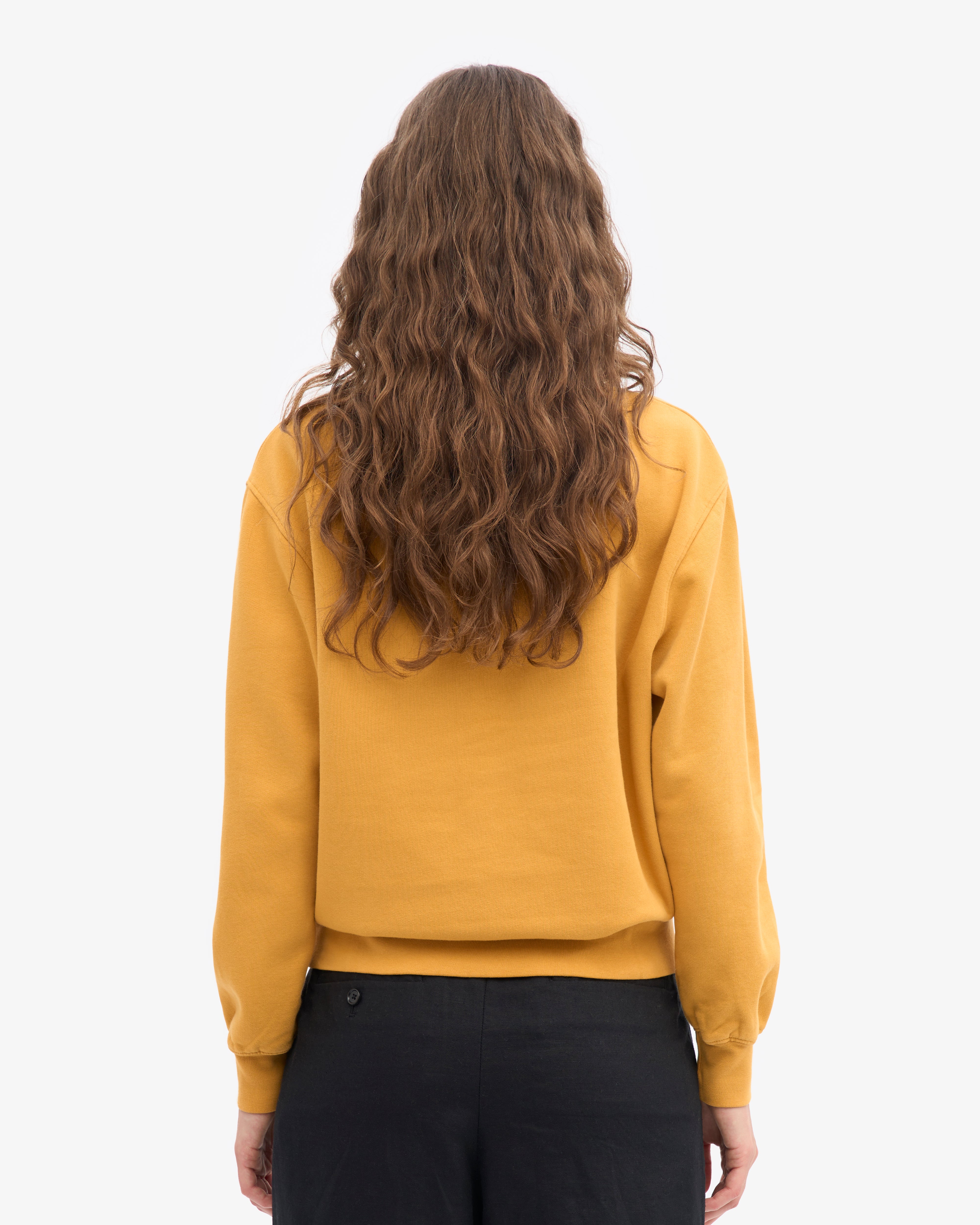 Women Classic Organic Crew - Burned Yellow