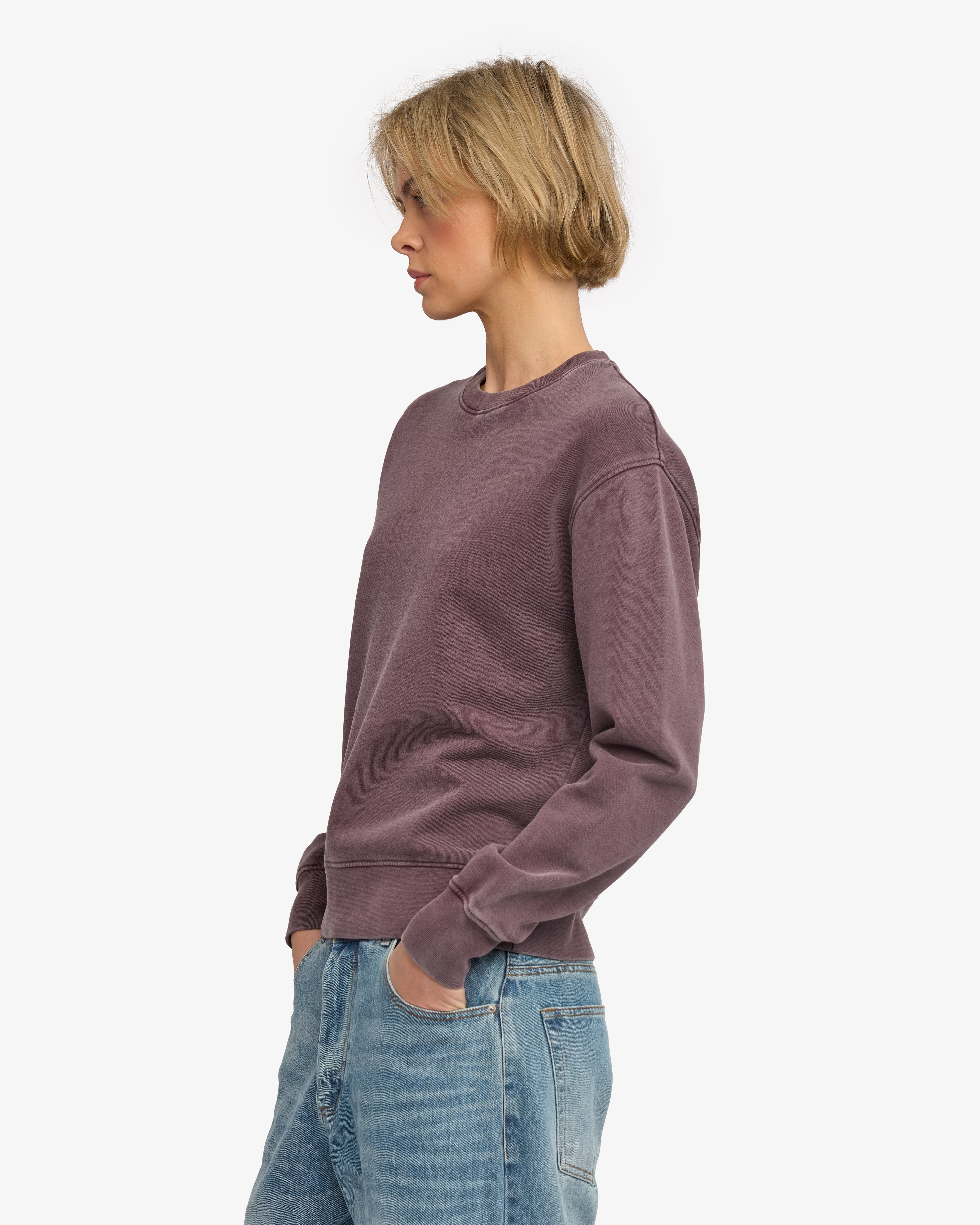 Women Classic Organic Crew - Faded Grape