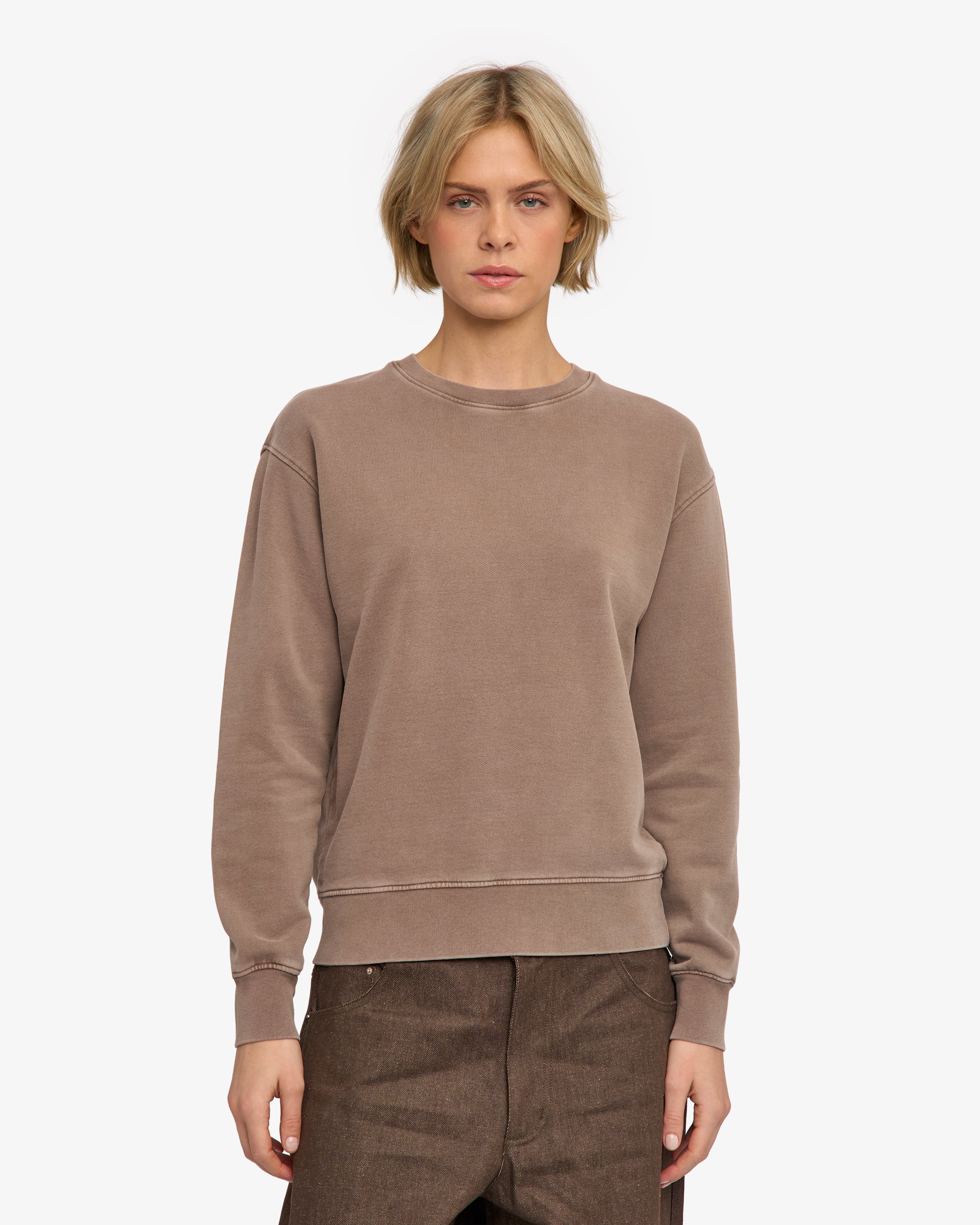 Women Classic Organic Crew - Faded Khaki