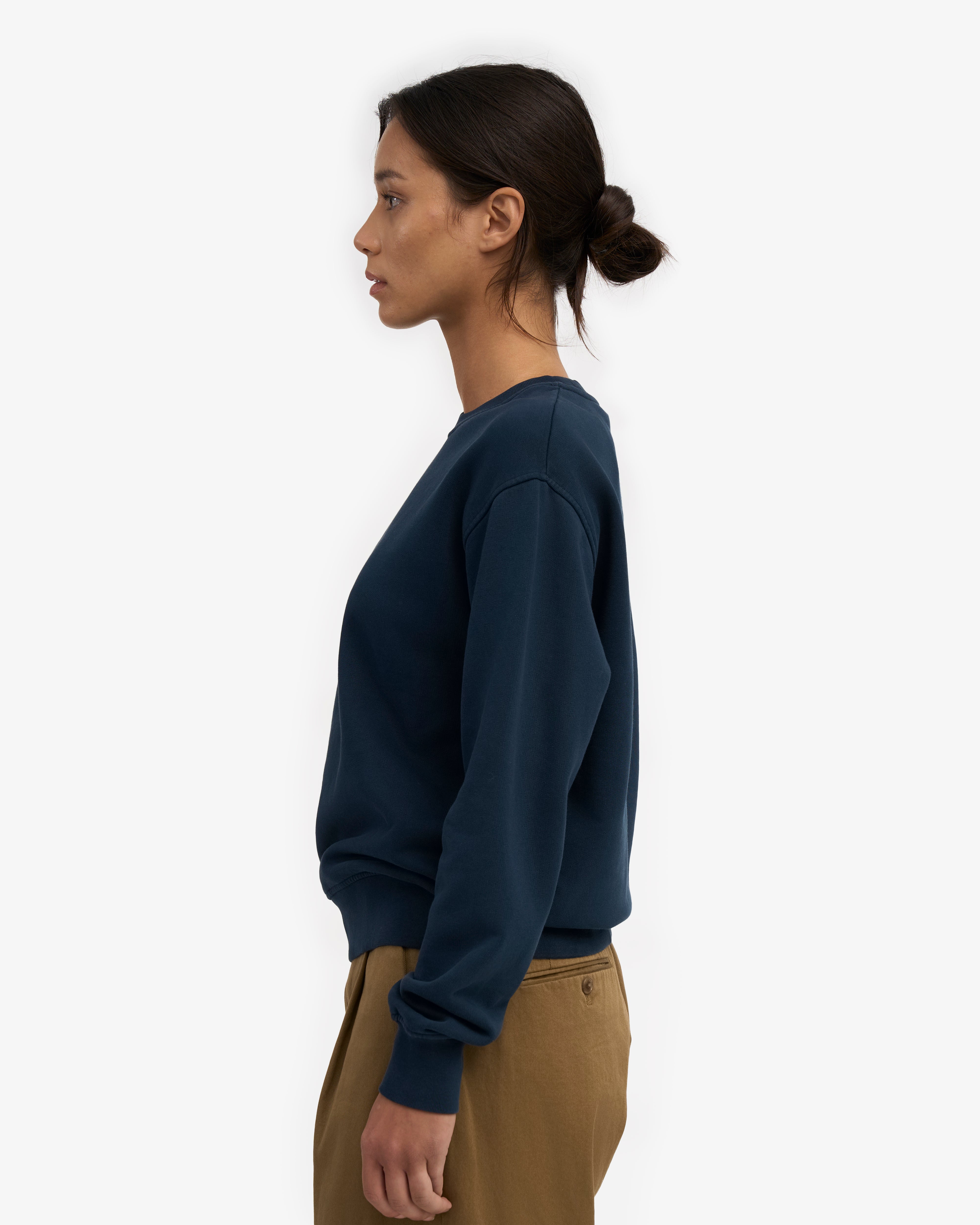 Women Classic Organic Crew - Navy Blue