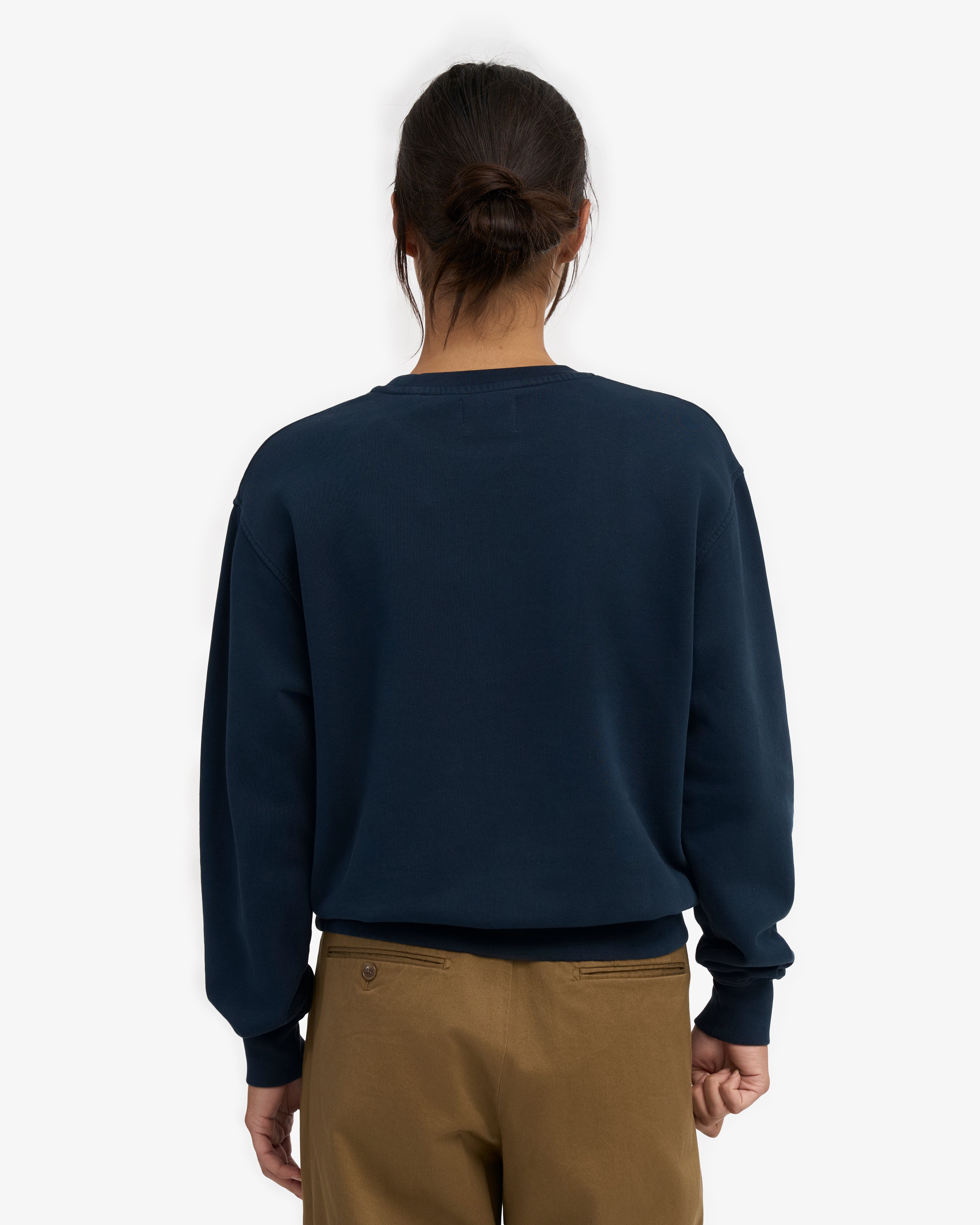 Women Classic Organic Crew - Navy Blue