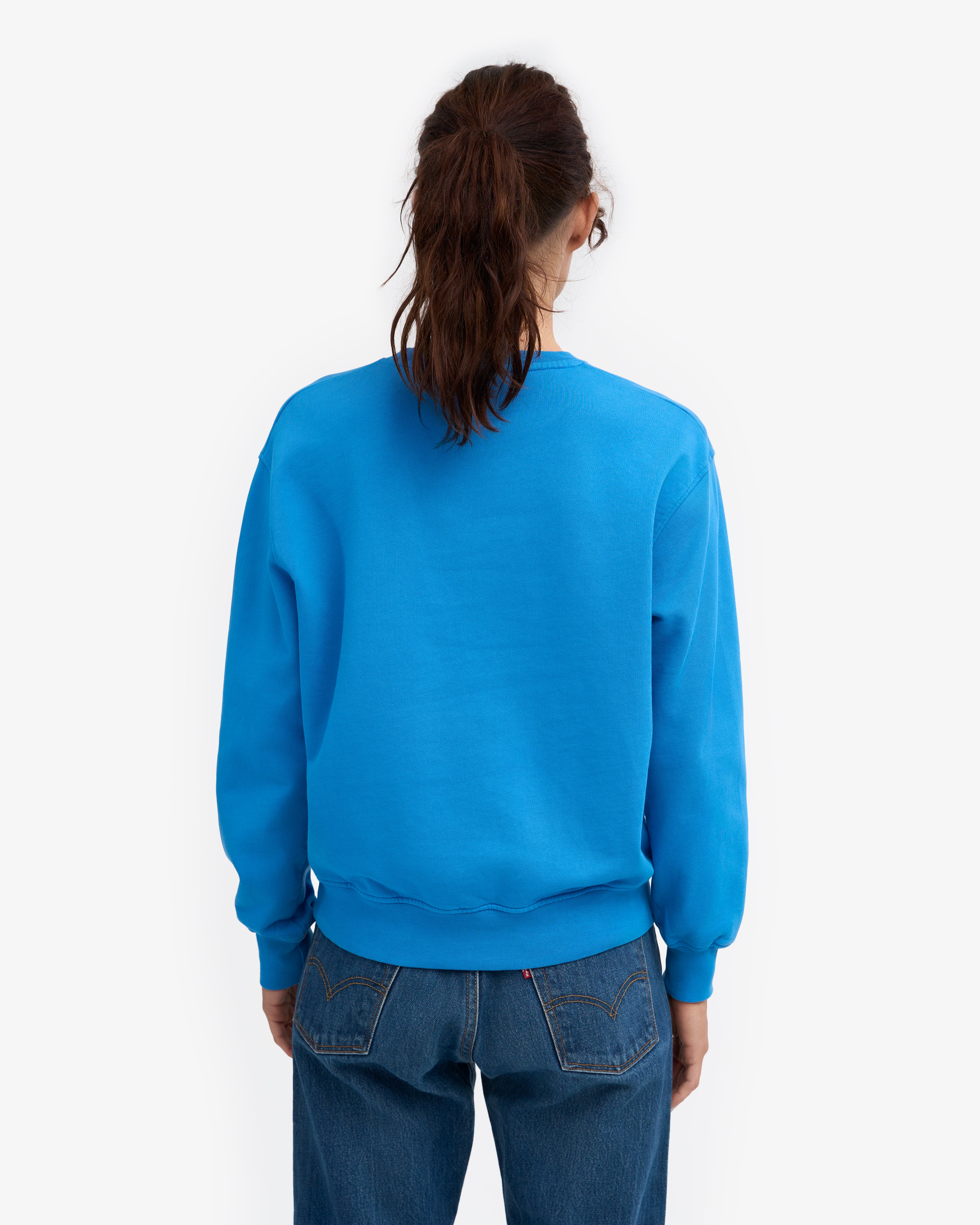 Women Classic Organic Crew - Pacific Blue