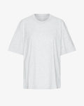 Oversized Organic T-Shirt - Snow Melange