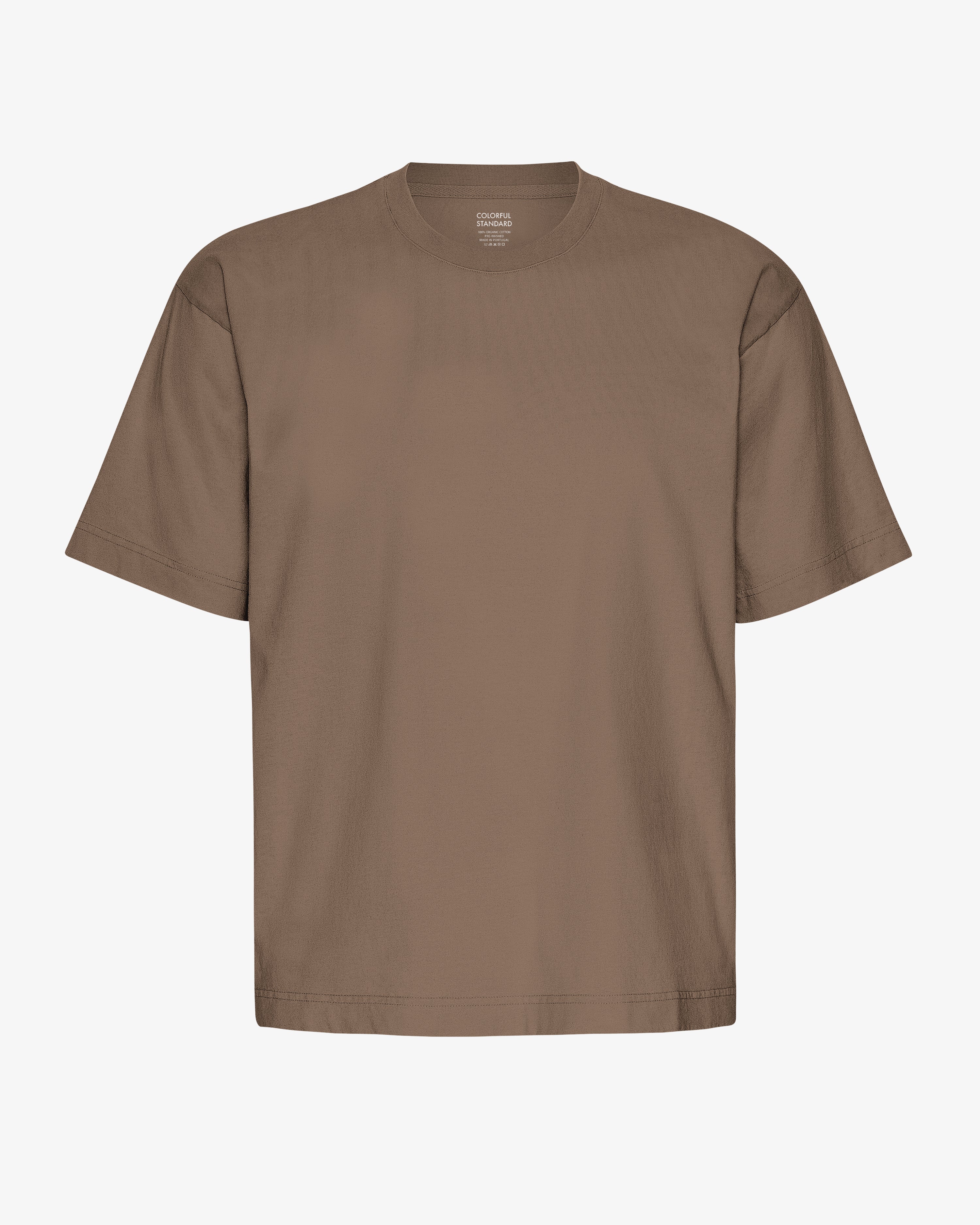 Oversized Organic T-Shirt - Cedar Brown